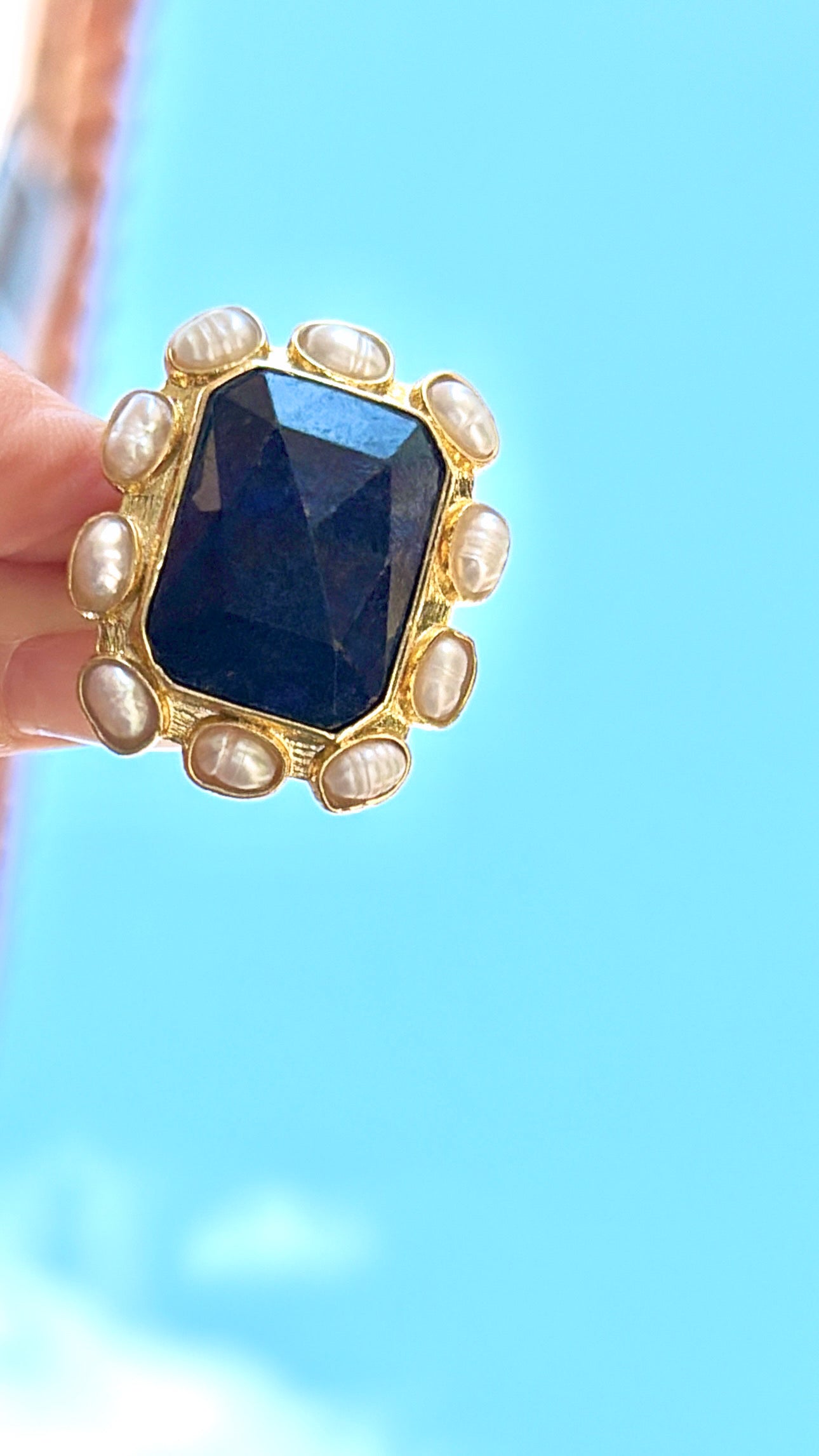 Bague Somptueuse Lapis-lazuli