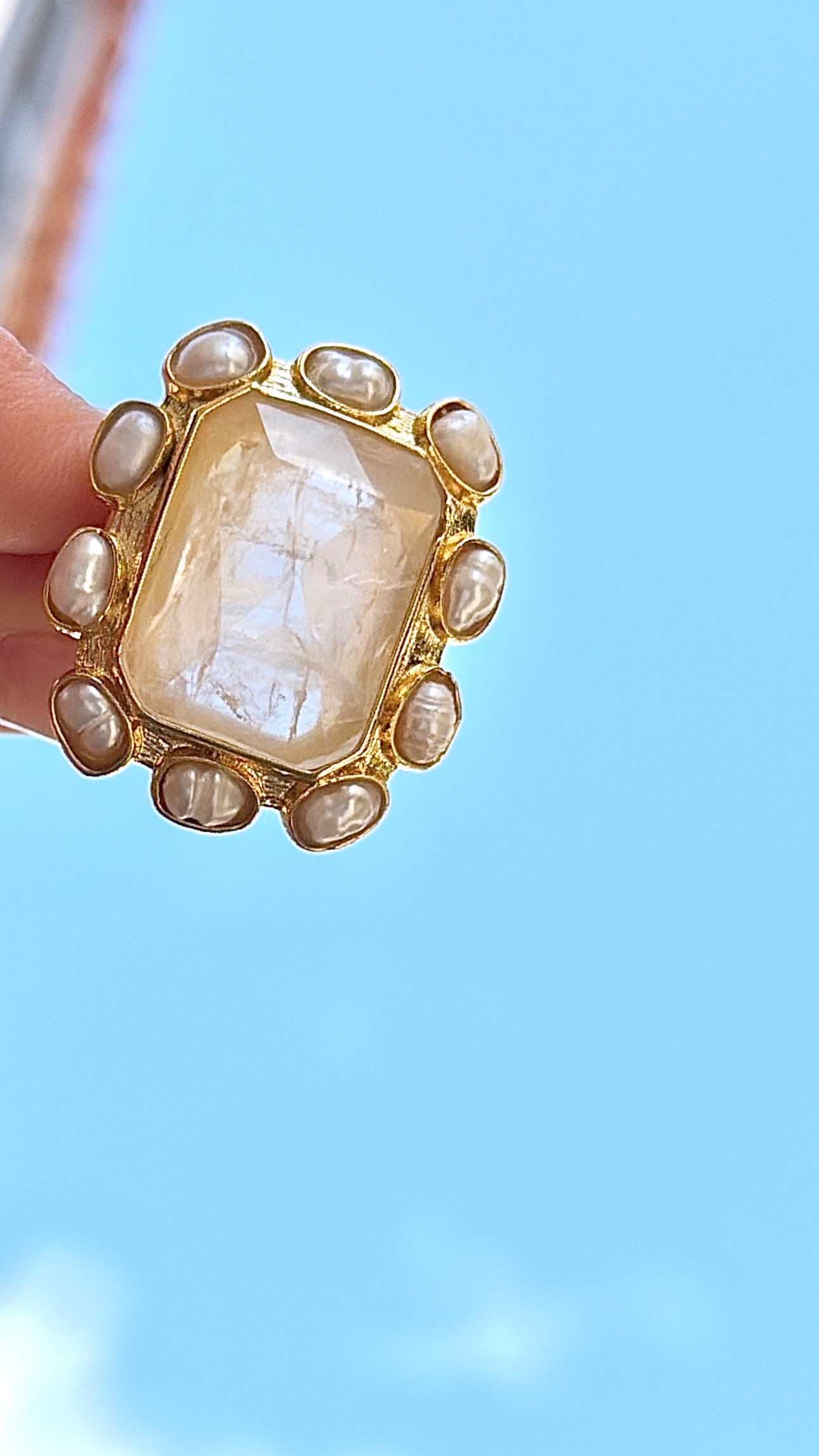 Bague Somptueuse Cristal de Roche