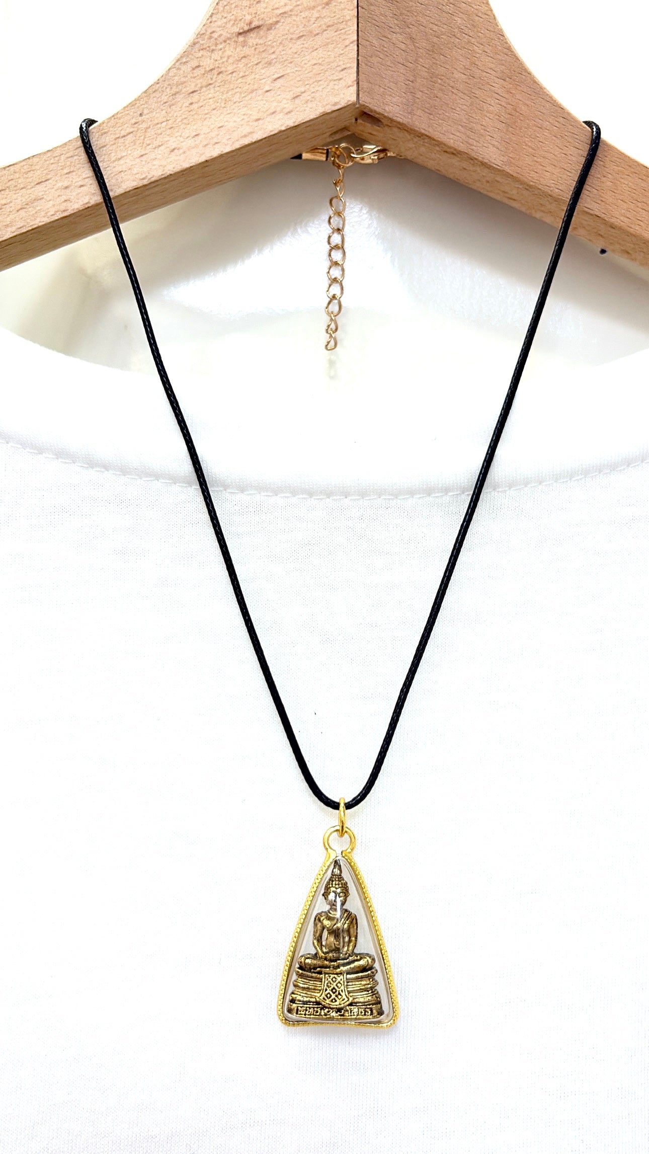 Collier Authentique Thaï Amulette Bronze