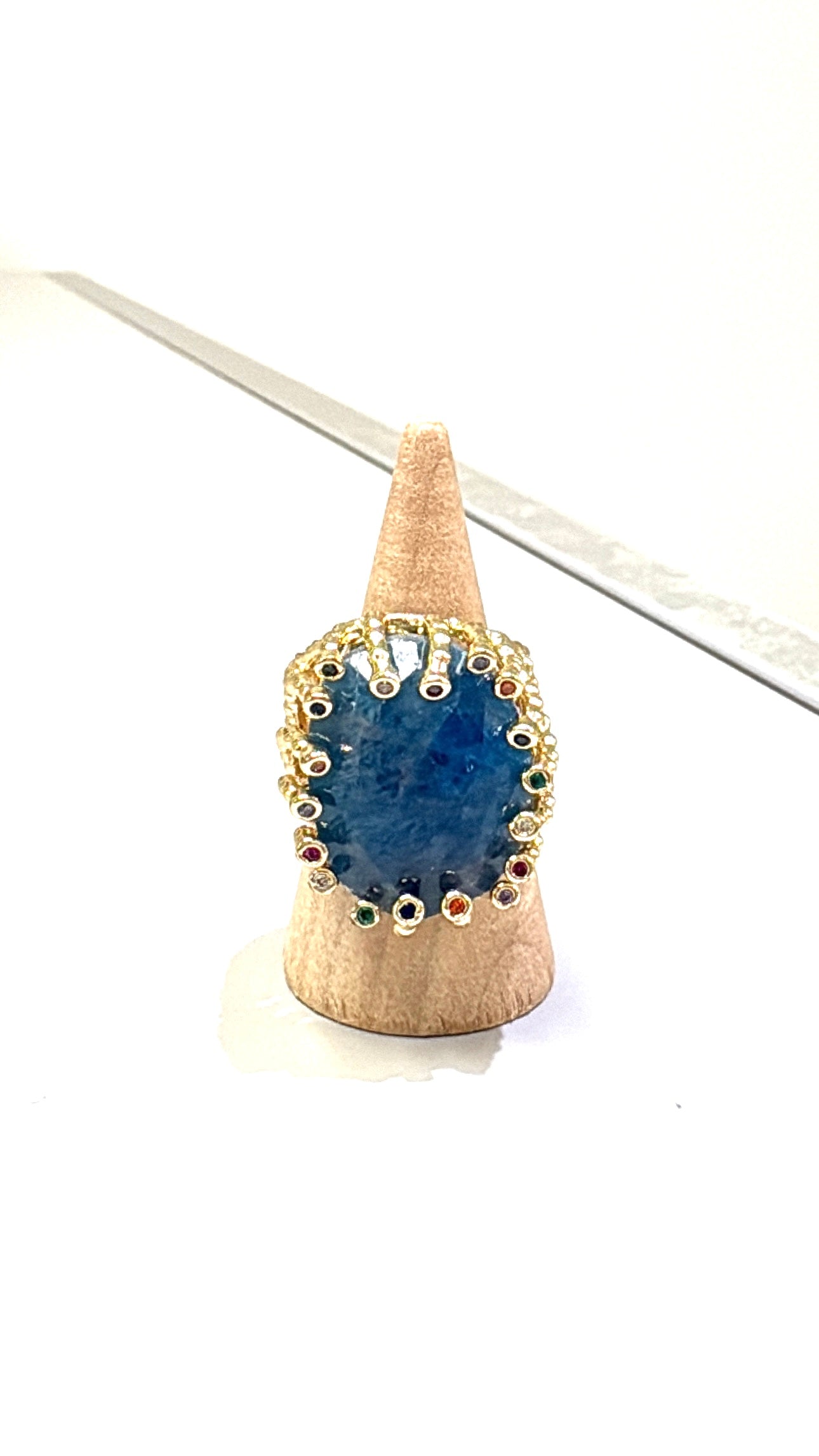 Bague Apatite Bleue
