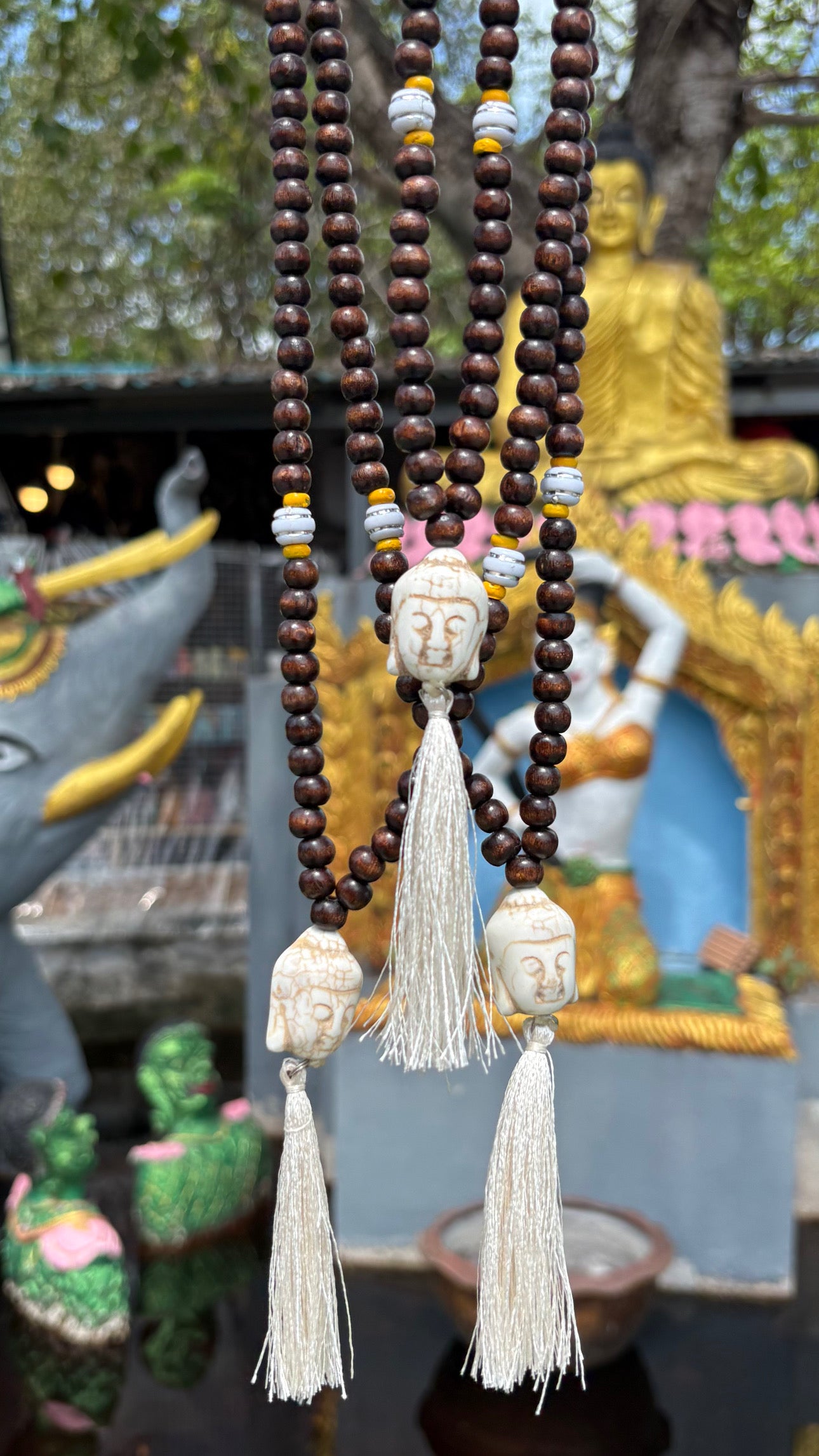 Collier Mala Santi Coconut Wood