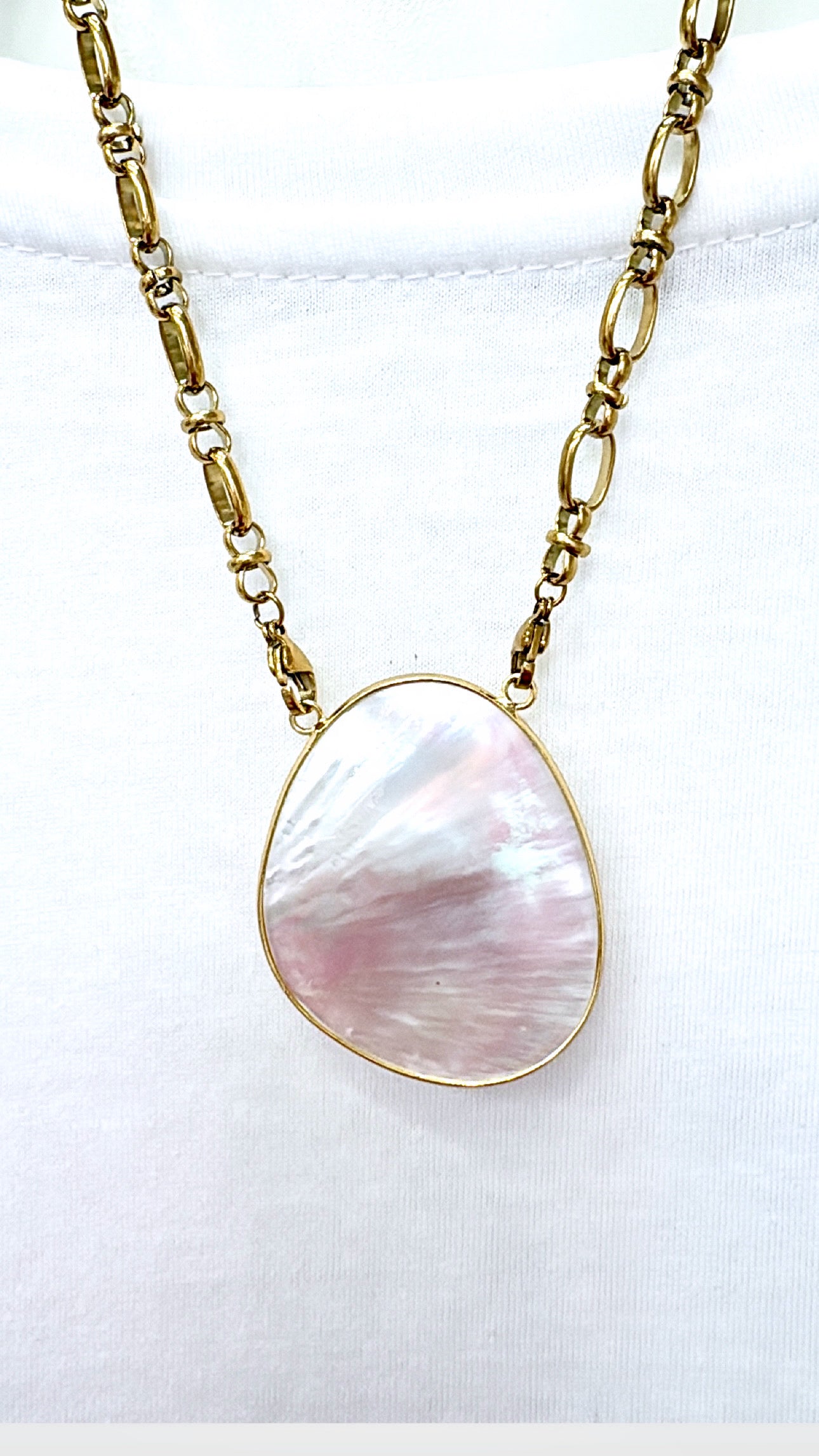 Collier Galet Nacre