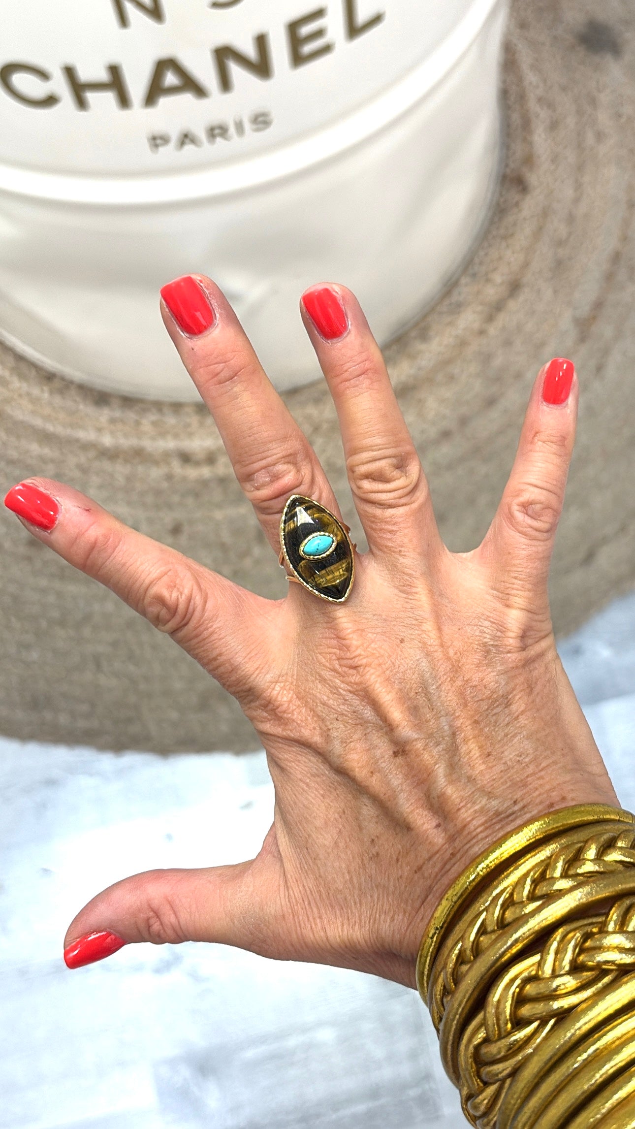 Bague Eye Œil de Tigre
