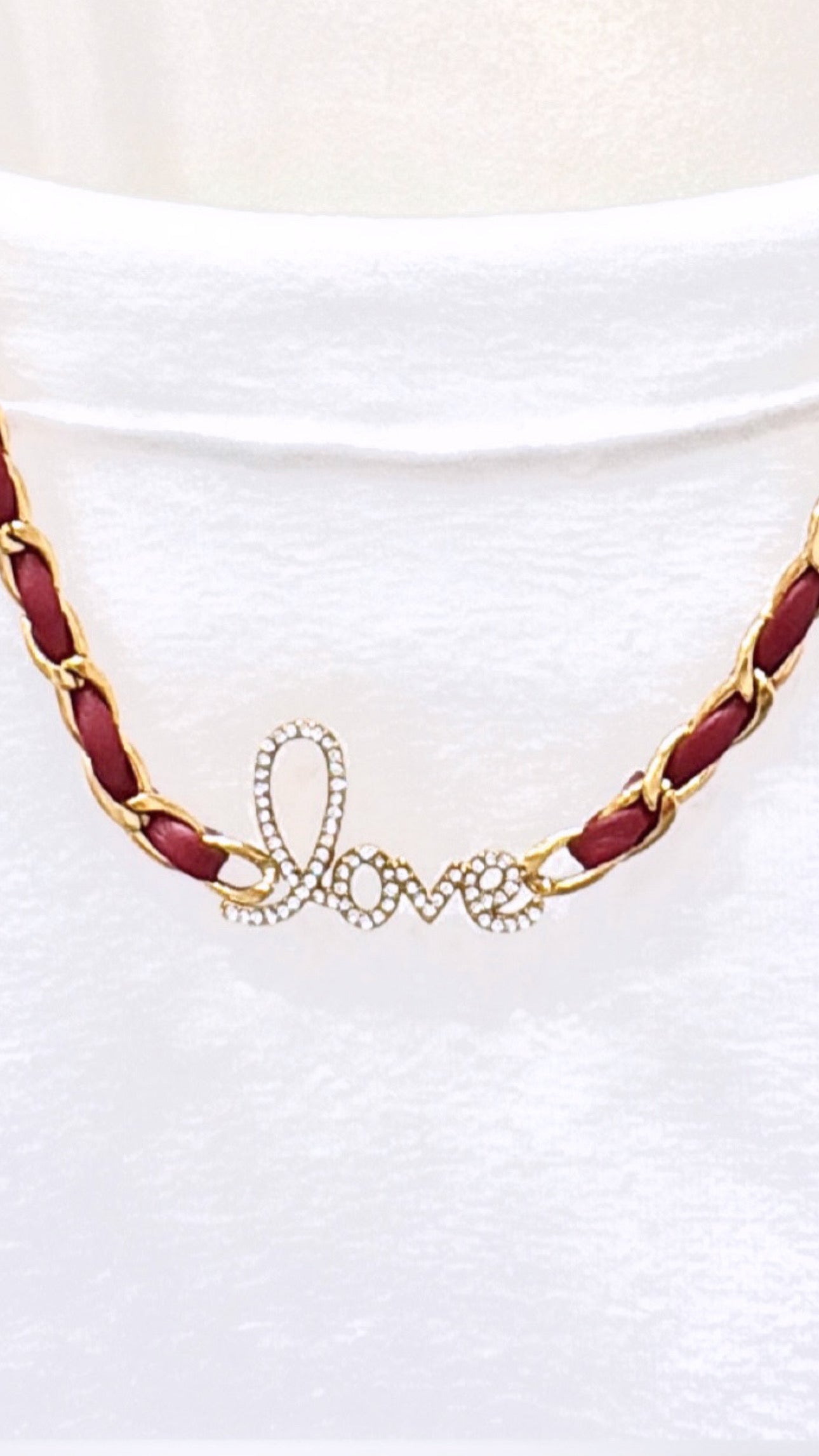 Collier Love Bordeaux