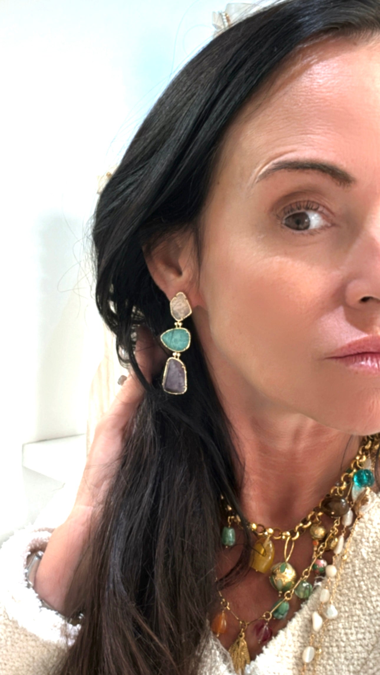 Boucles d’oreilles Pierres Naturelles