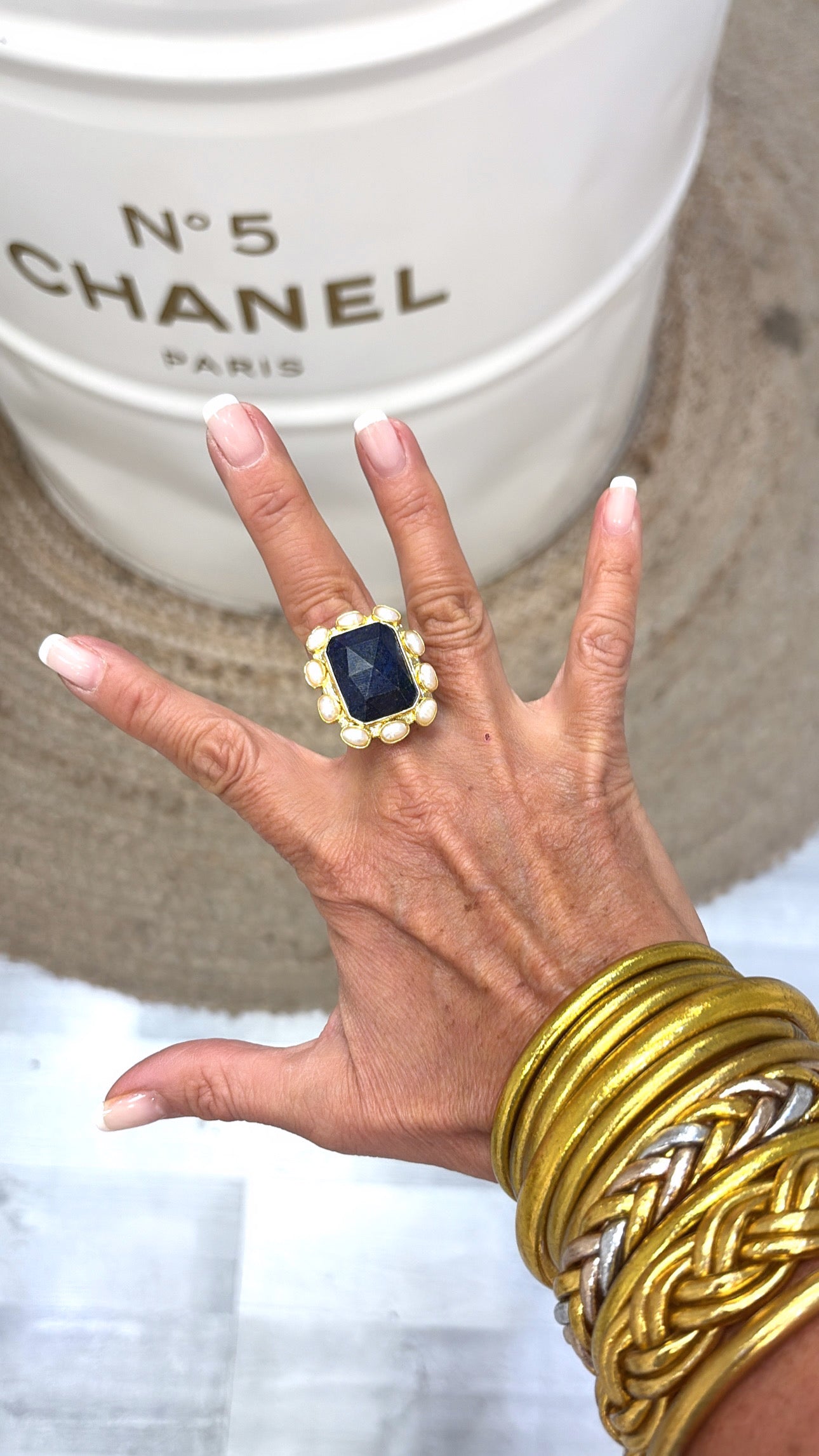 Bague Somptueuse Lapis-lazuli