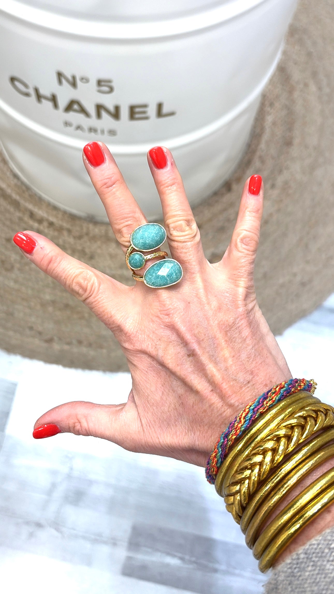 Bague Amazonite