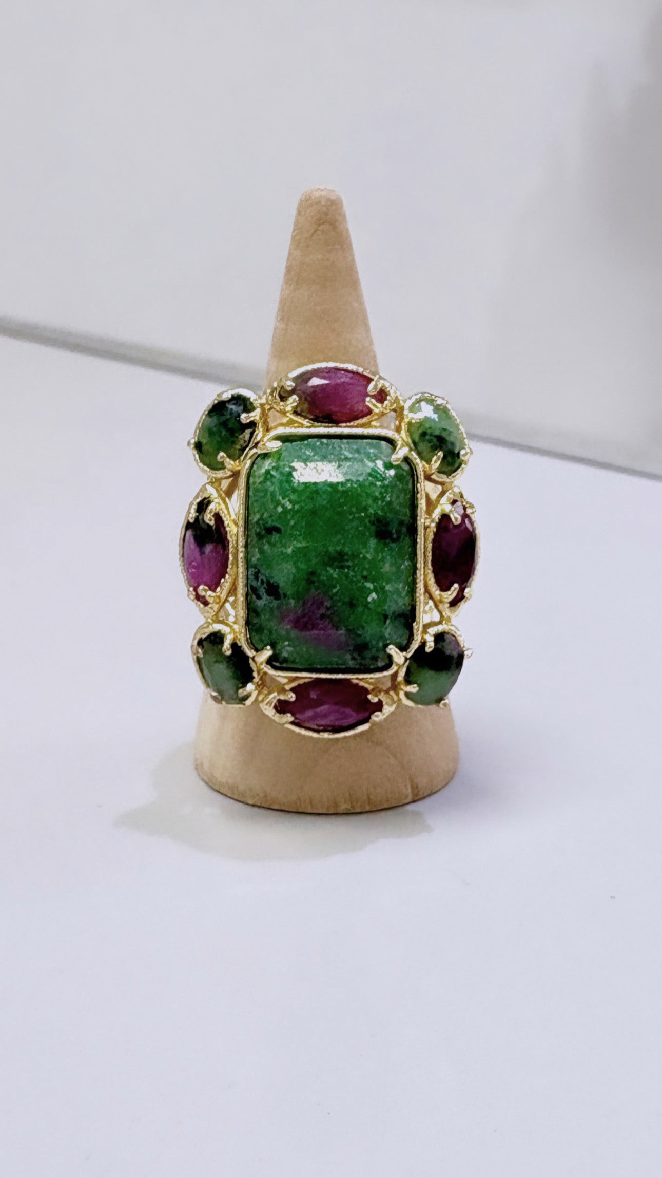 Bague Splendide Rubis Zoisite