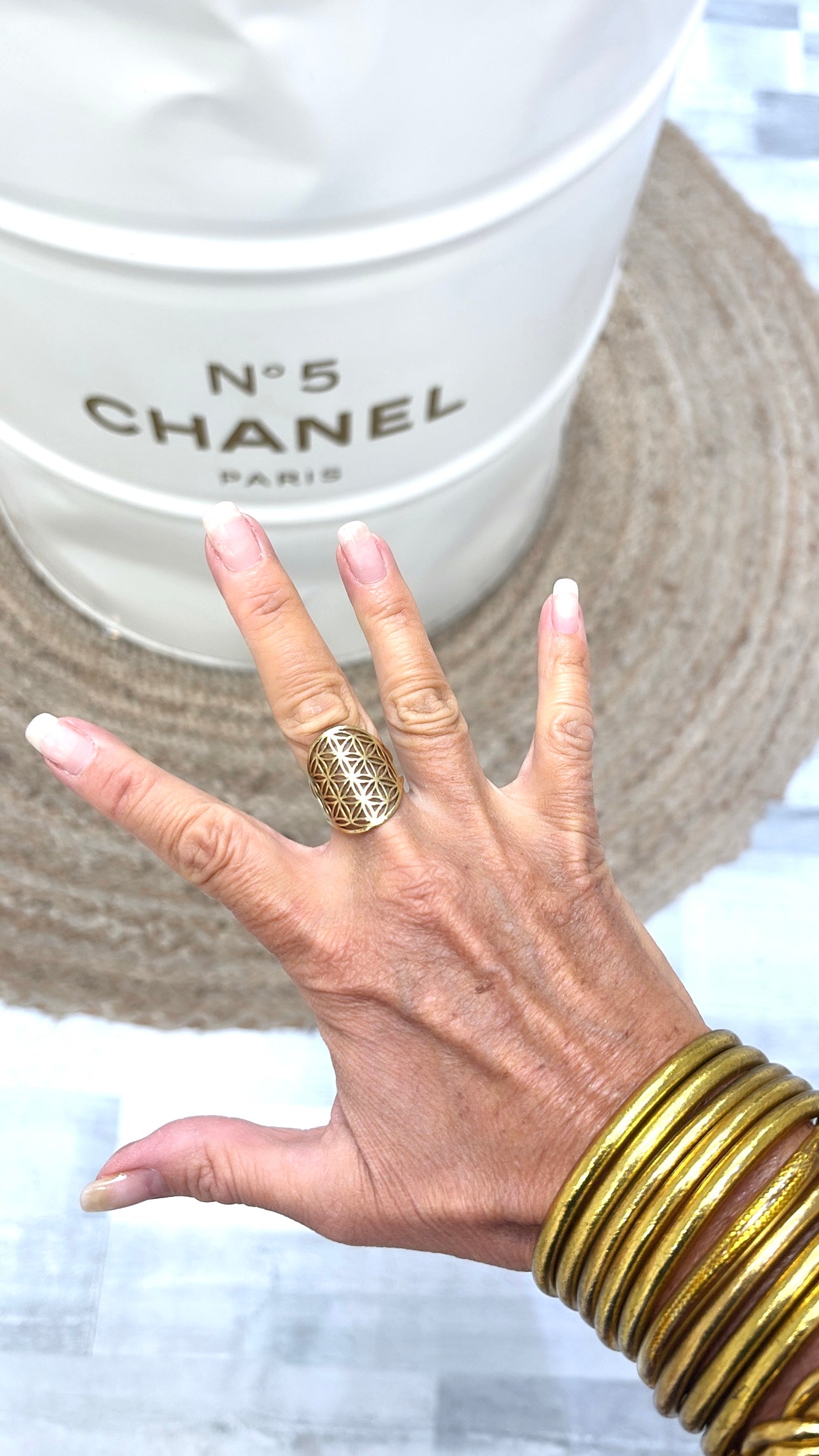 Bague Fleur de Vie Gold