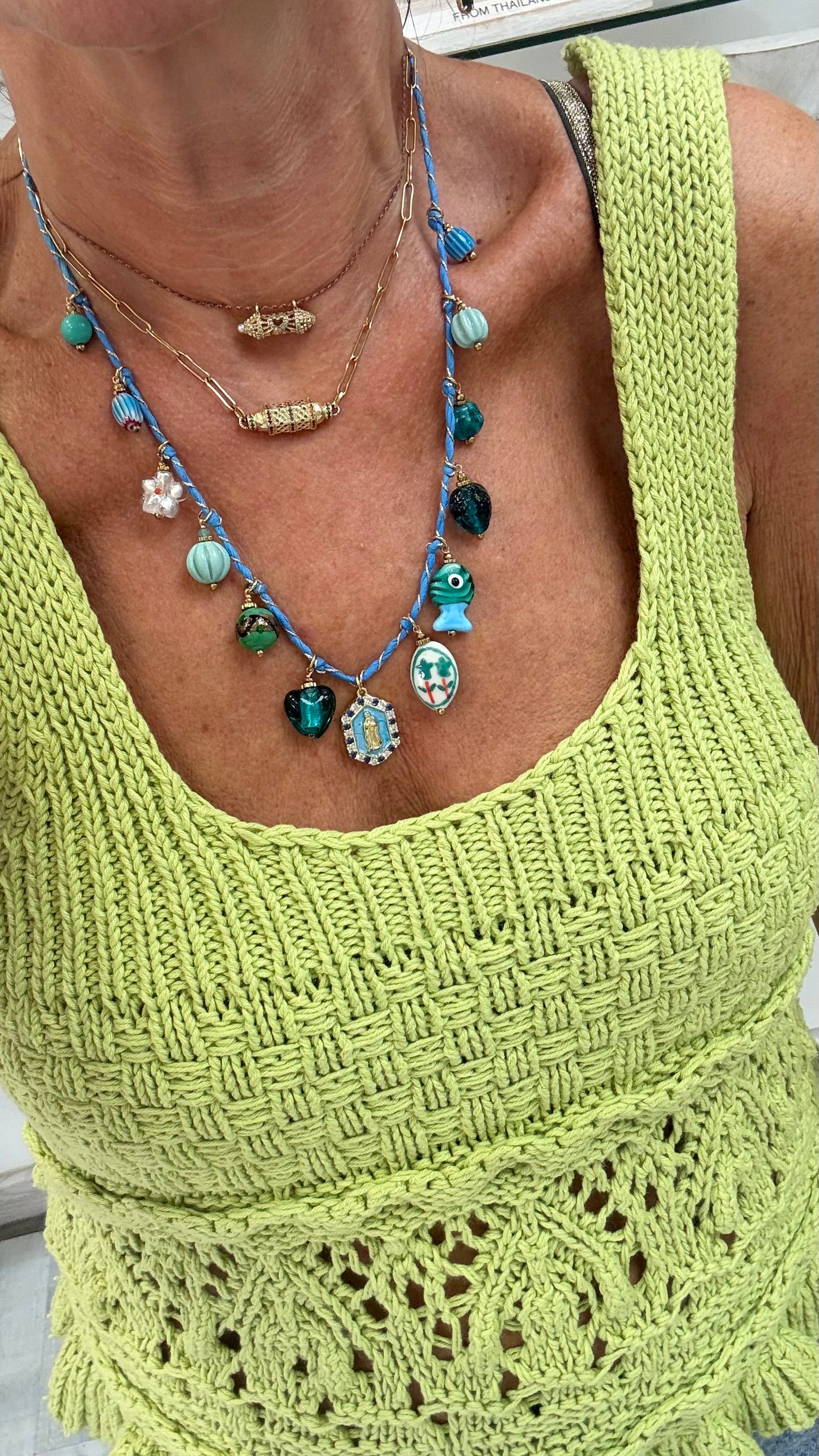 Collier Vierge d’Azur