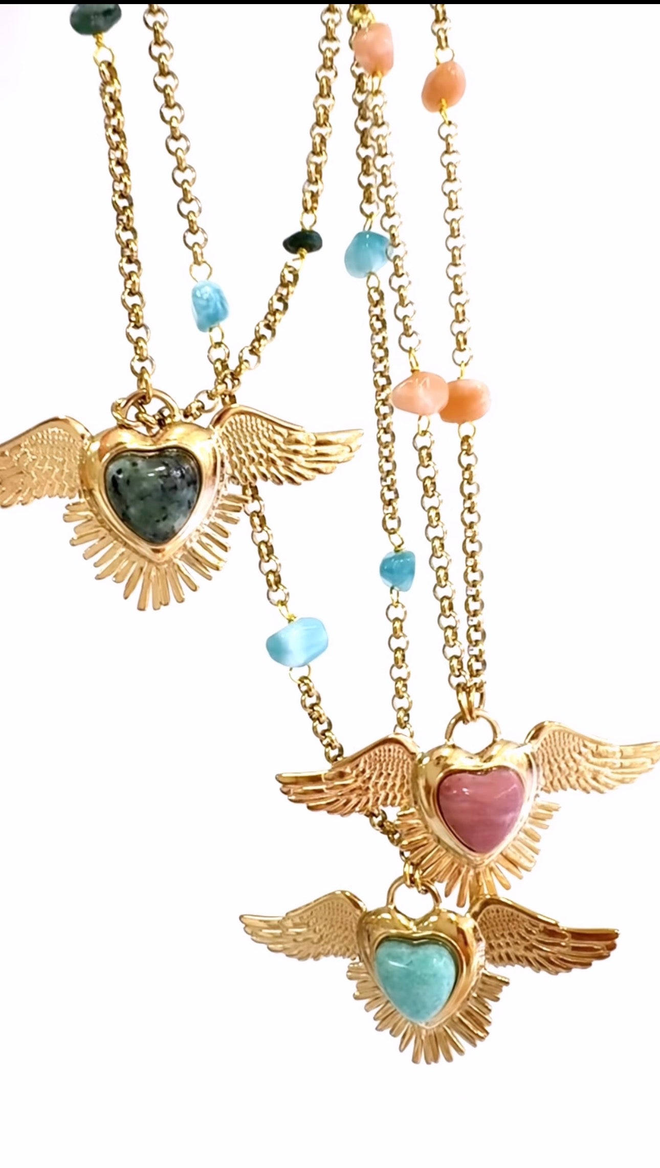 Sautoir MileMila Éclat D’Ange Amazonite