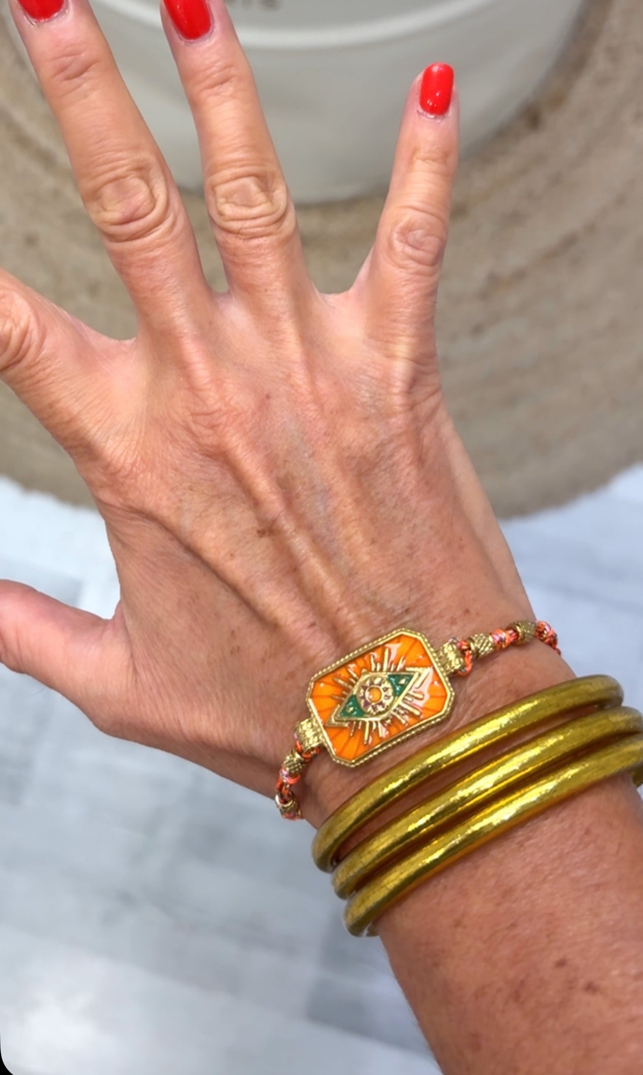 Bracelet Amulette Orange