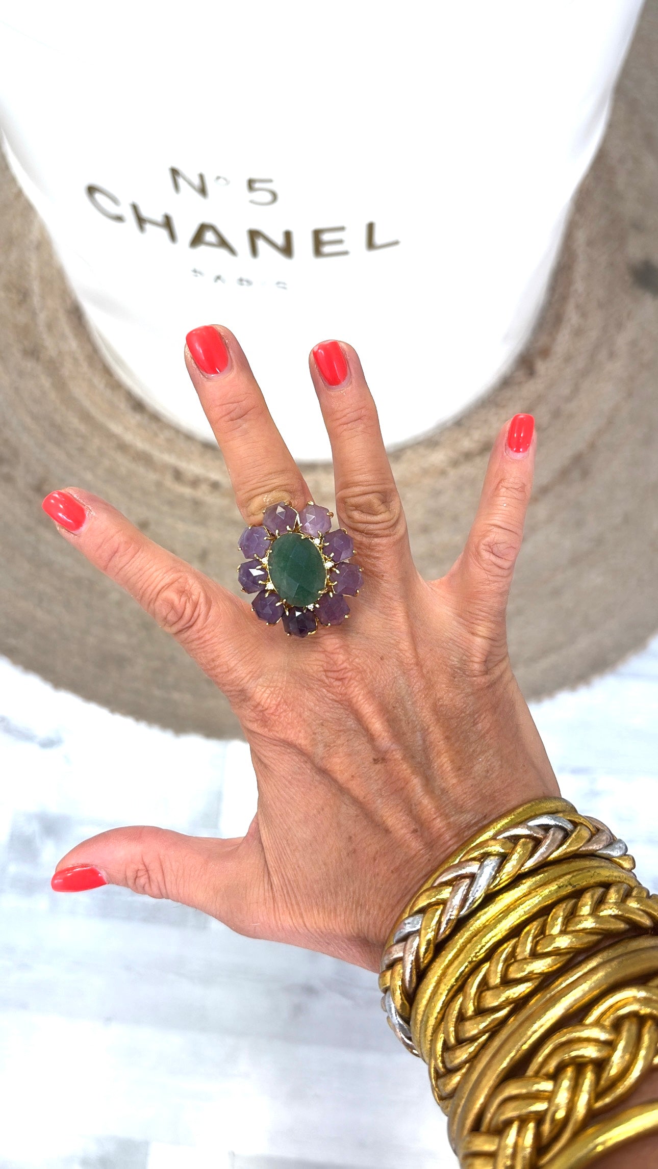 Bague Marvelous Améthyste et Aventurine