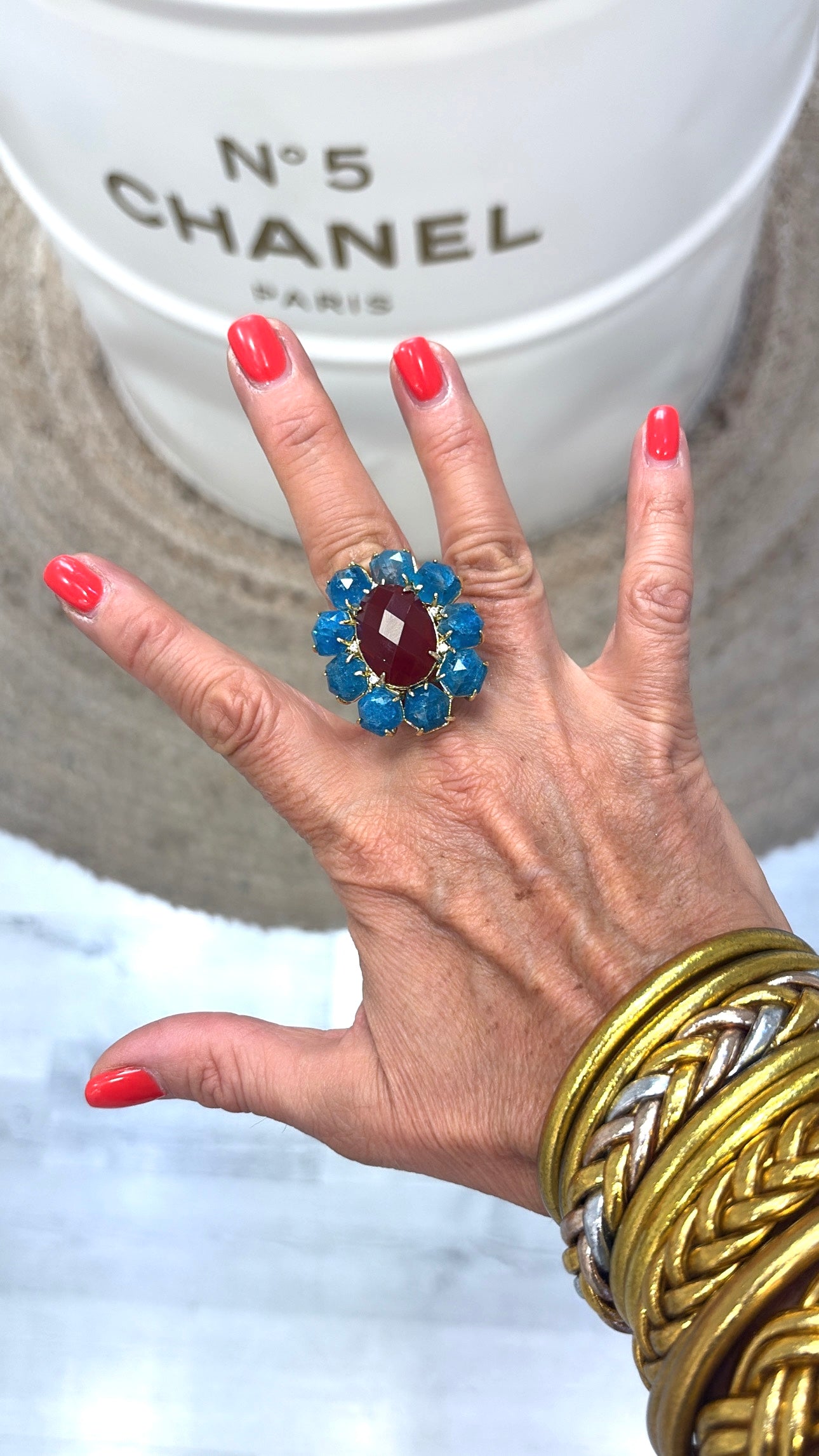 Bague Marvelous Apatite et Cornaline