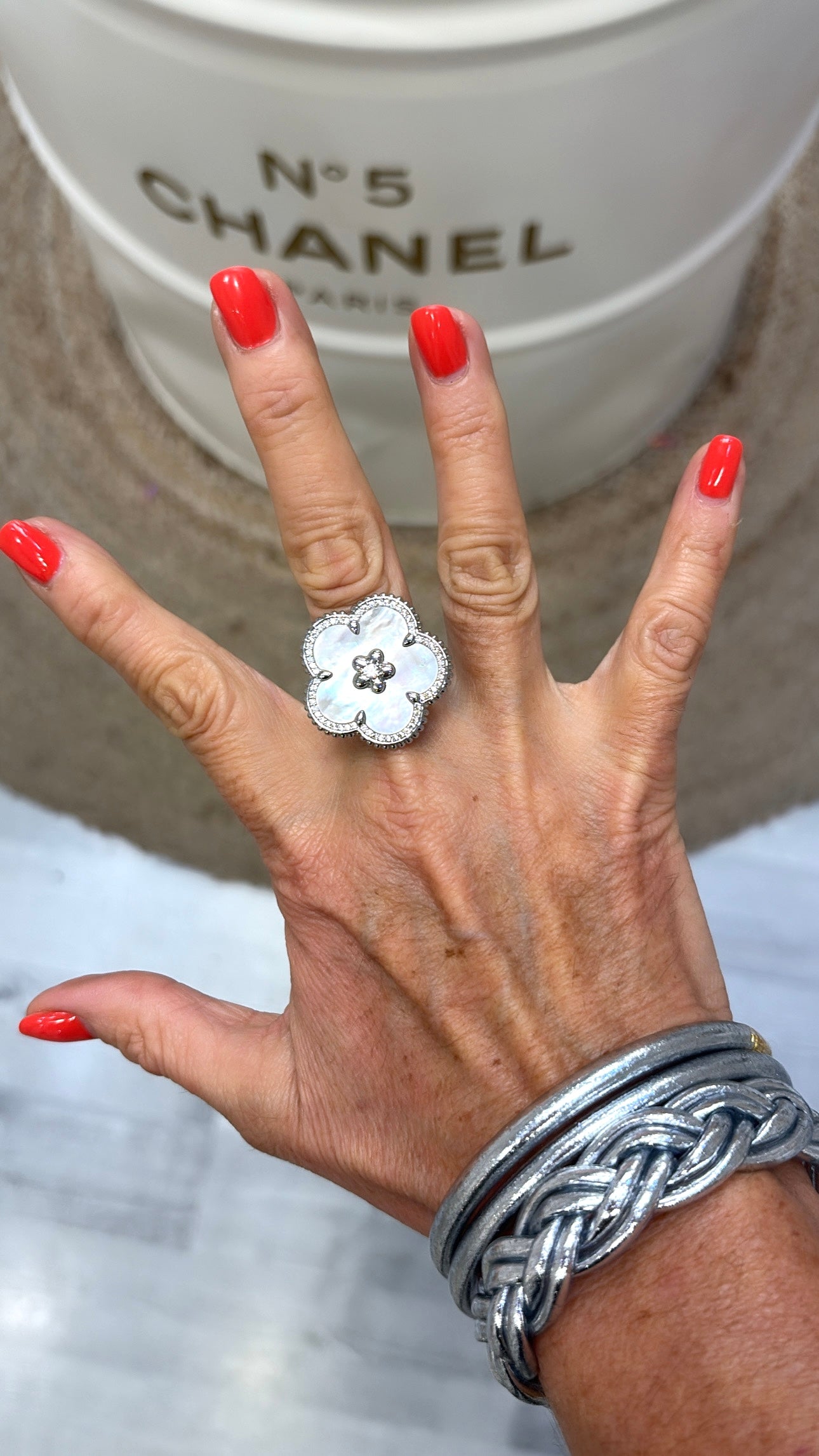 Bague Very Chic Silver Nacre