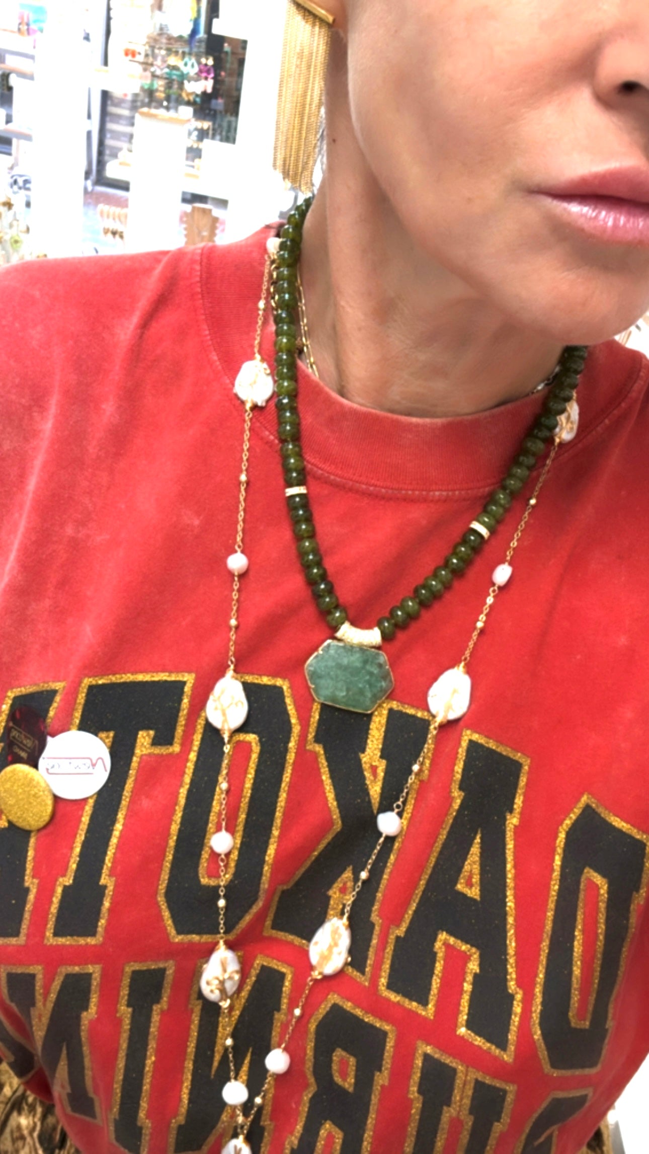 Collier Merveilleux Jade et Aventurine