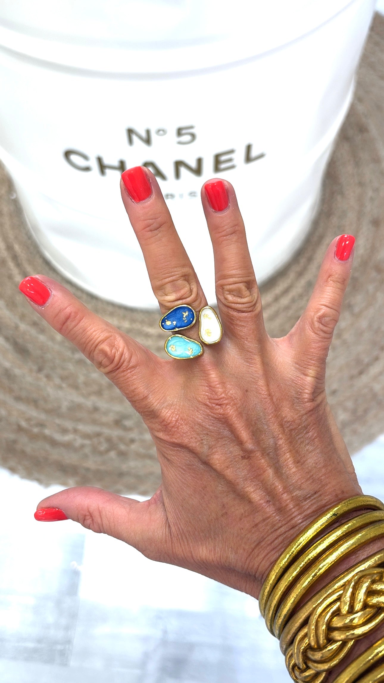Bague Mosaïque Bleu