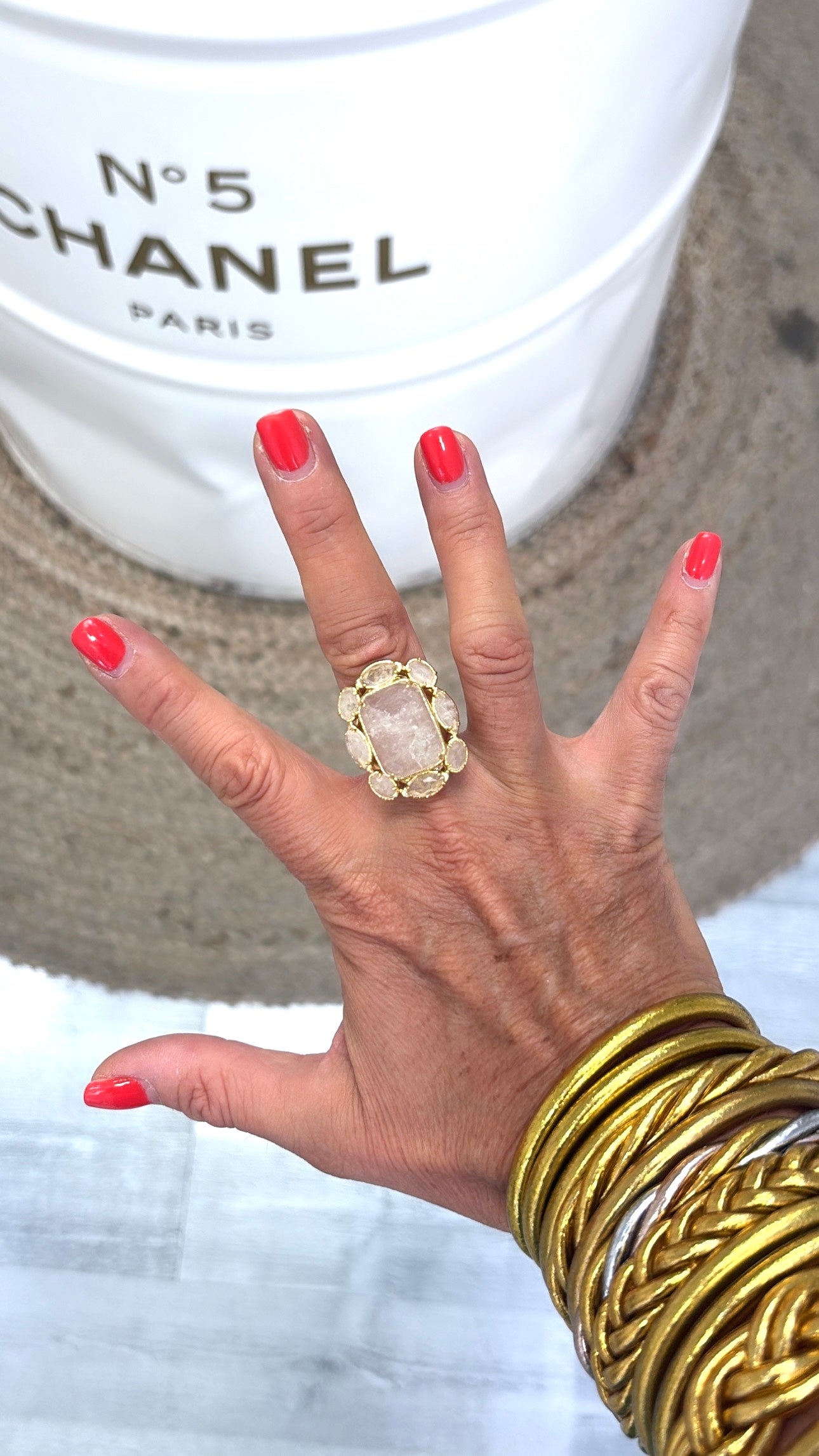 Bague Splendide Cristal de Roche