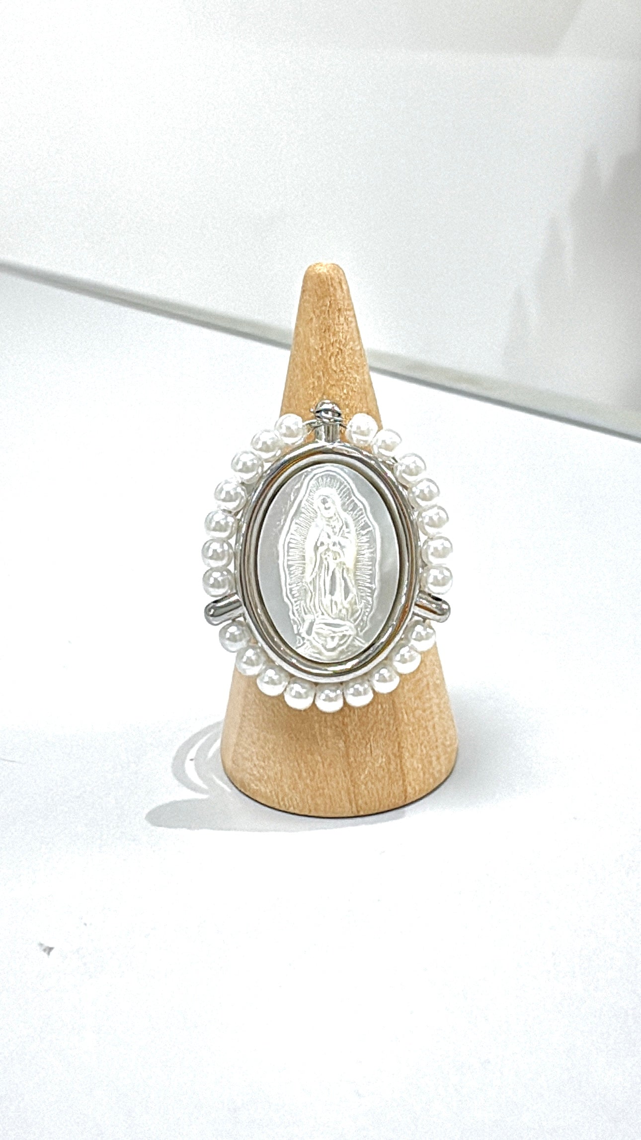 Bague Madone Nacre Silver