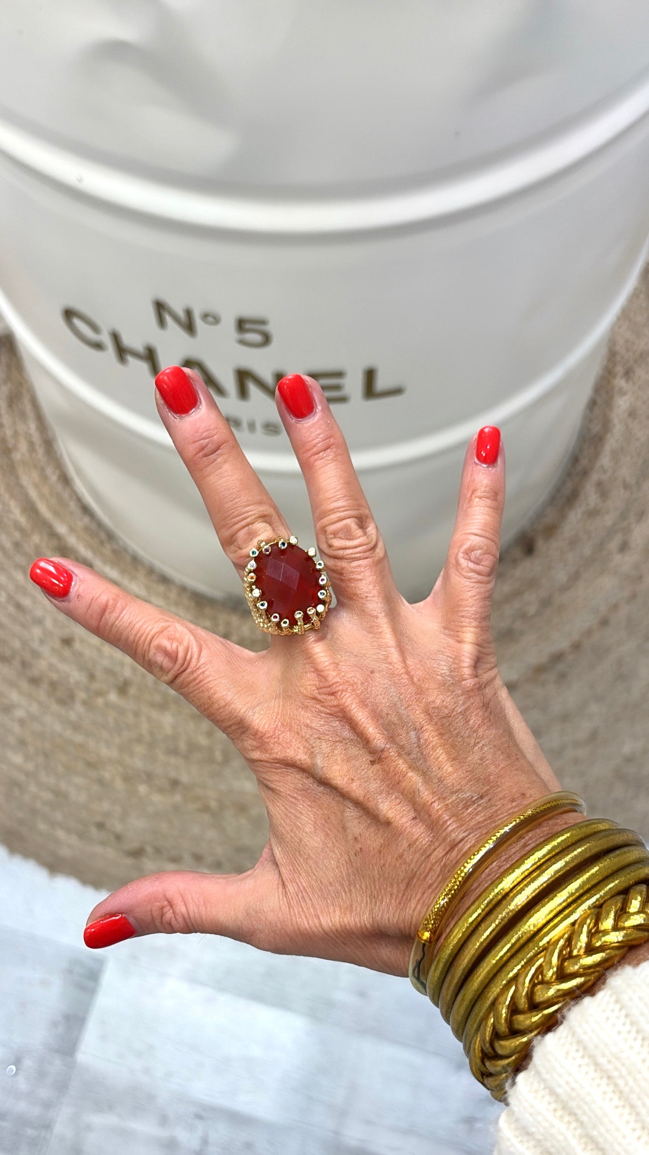 Bague en Cornaline