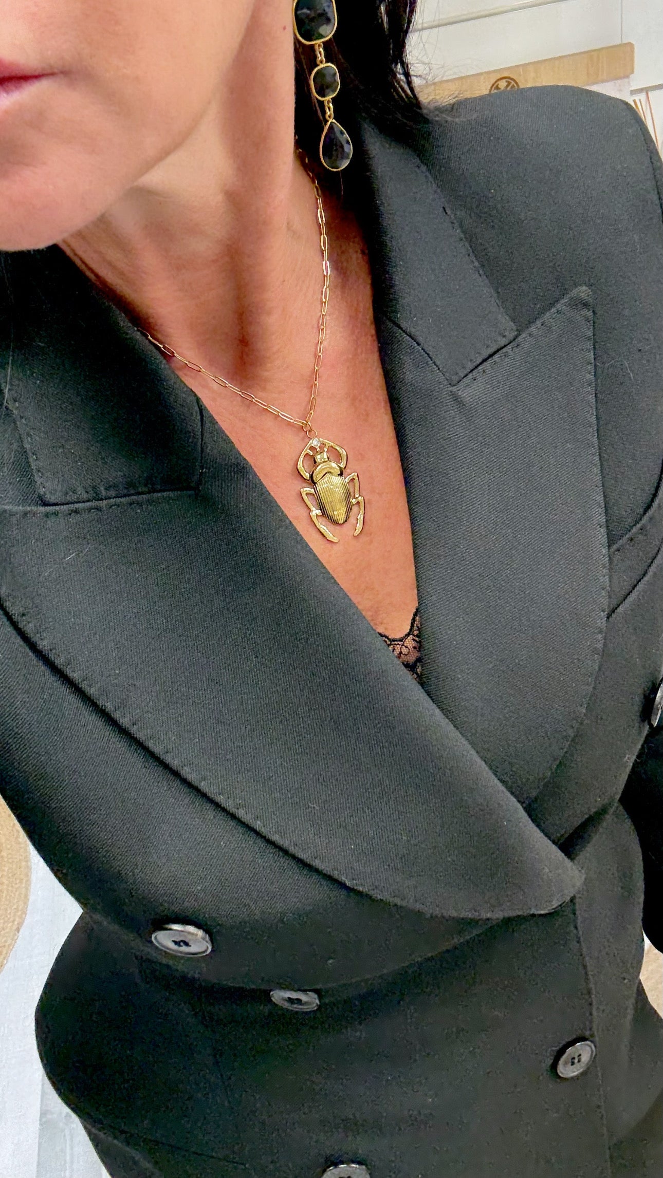 Collier Scarabée Silver