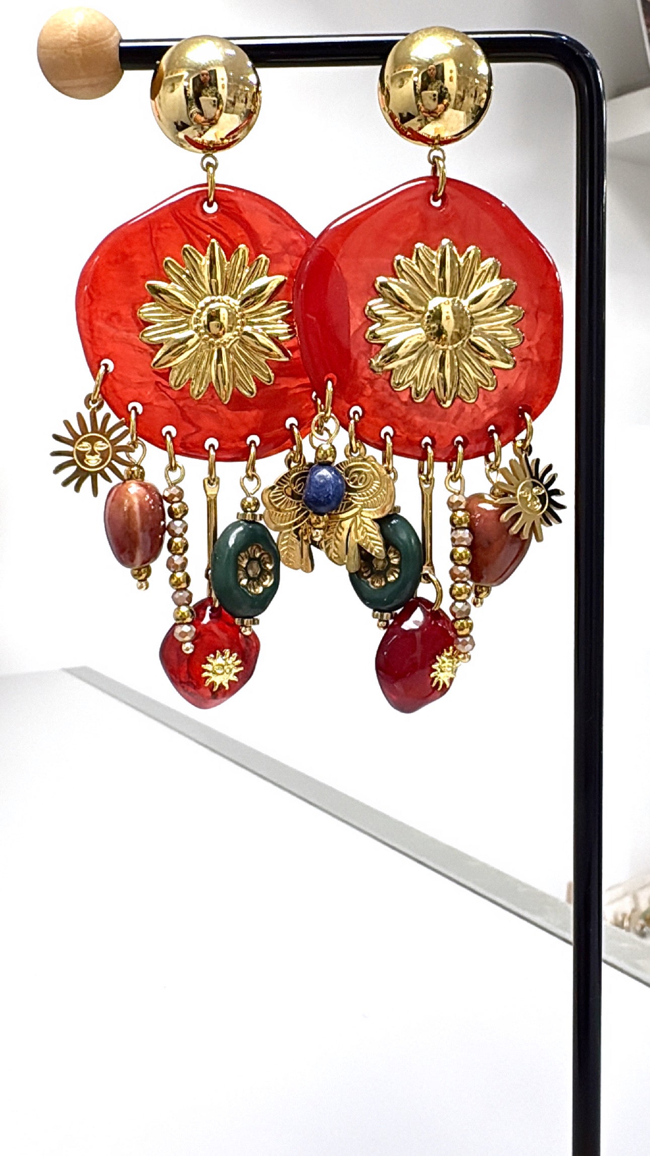 Boucles d’oreilles Flamboyantes