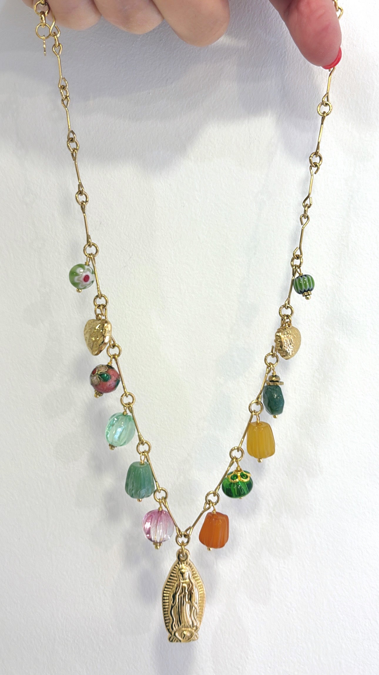 Collier Vierge Millefiori