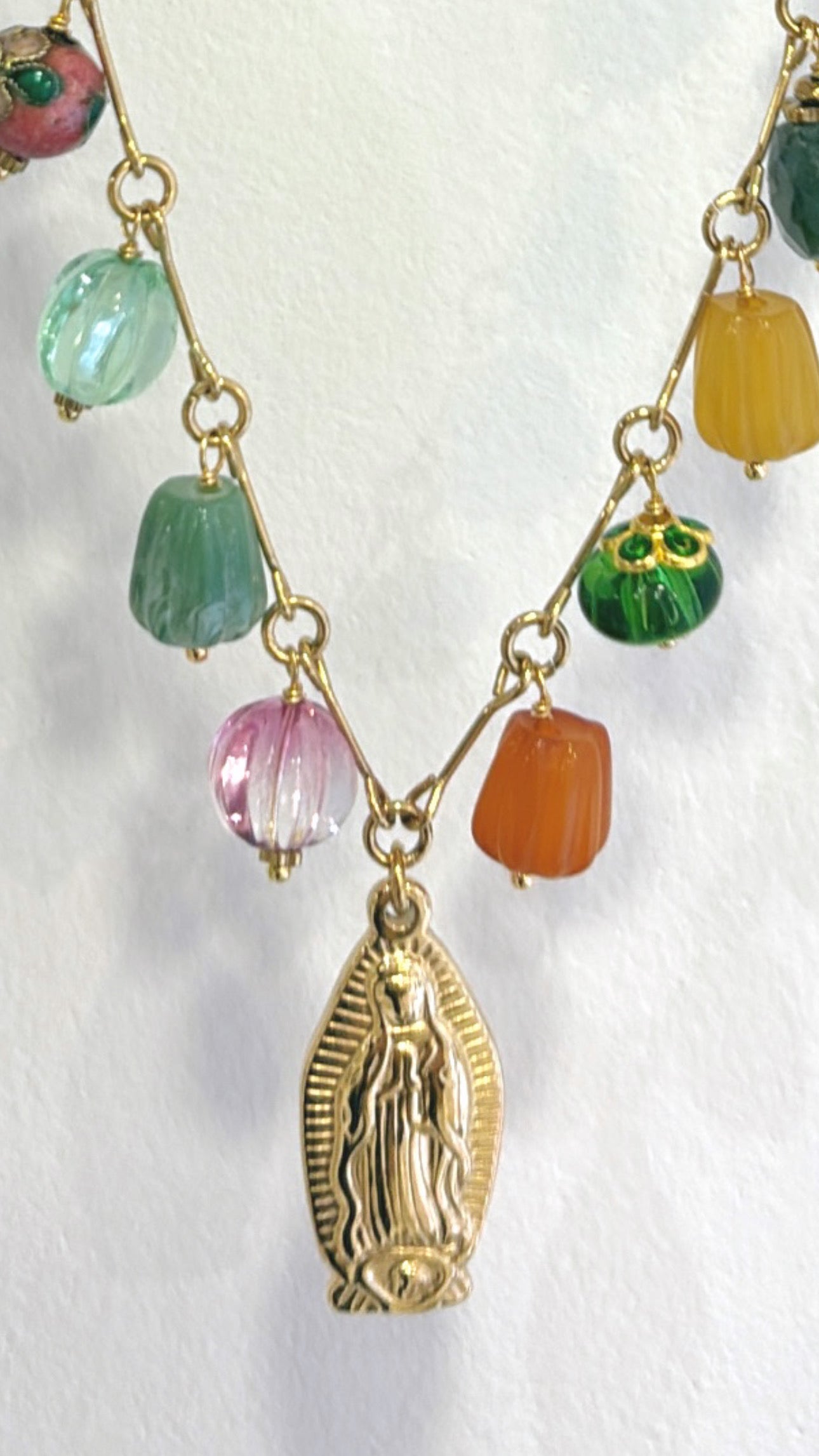 Collier Vierge Millefiori