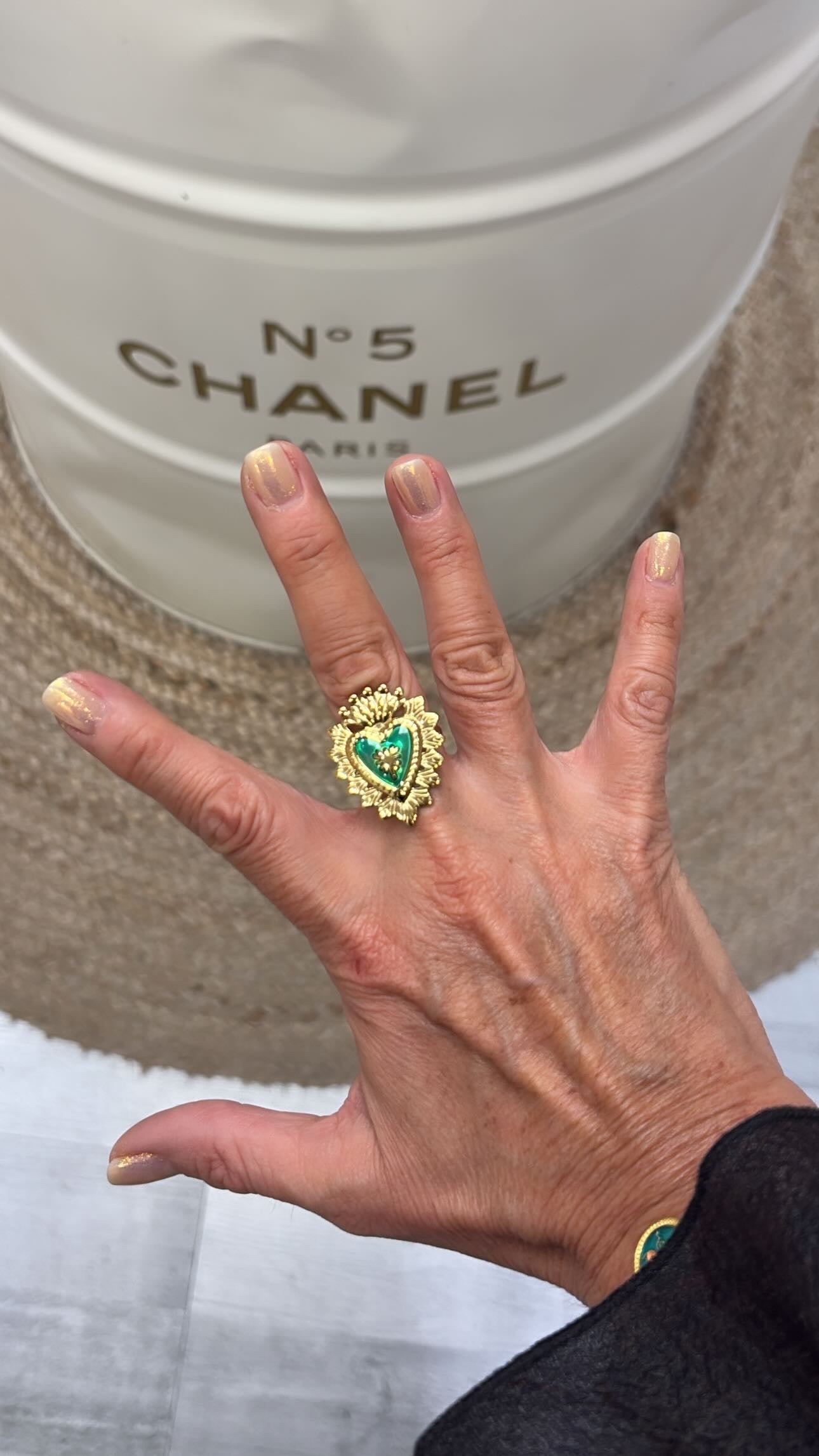 Bague Ex Voto verte