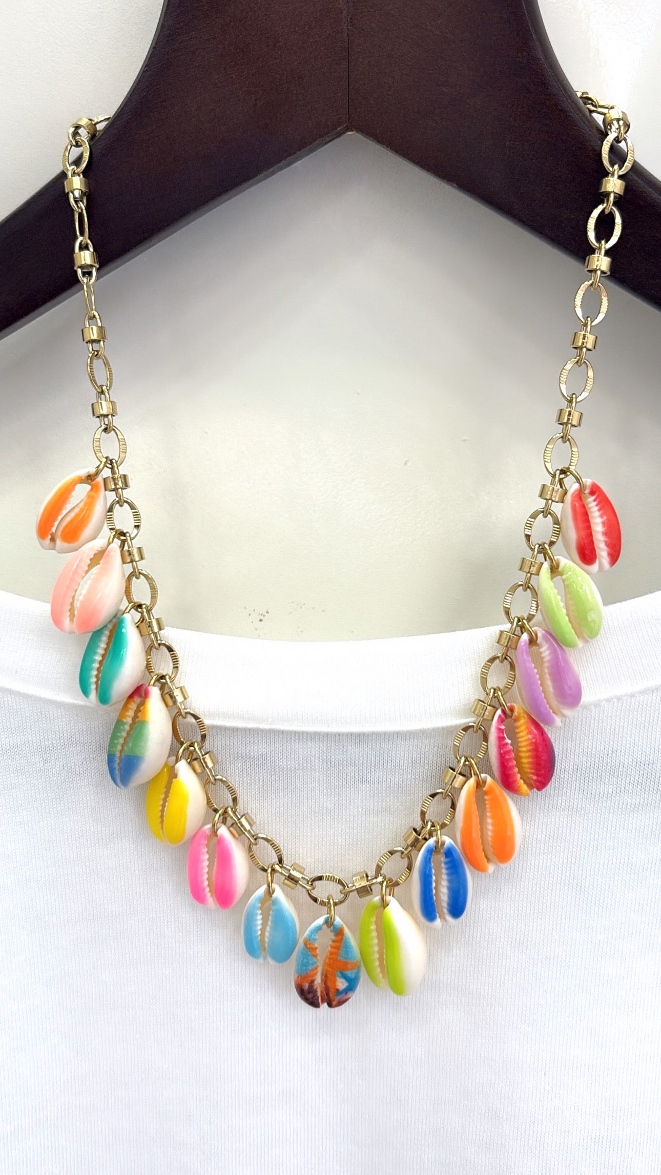 Collier Cauris Multicolores