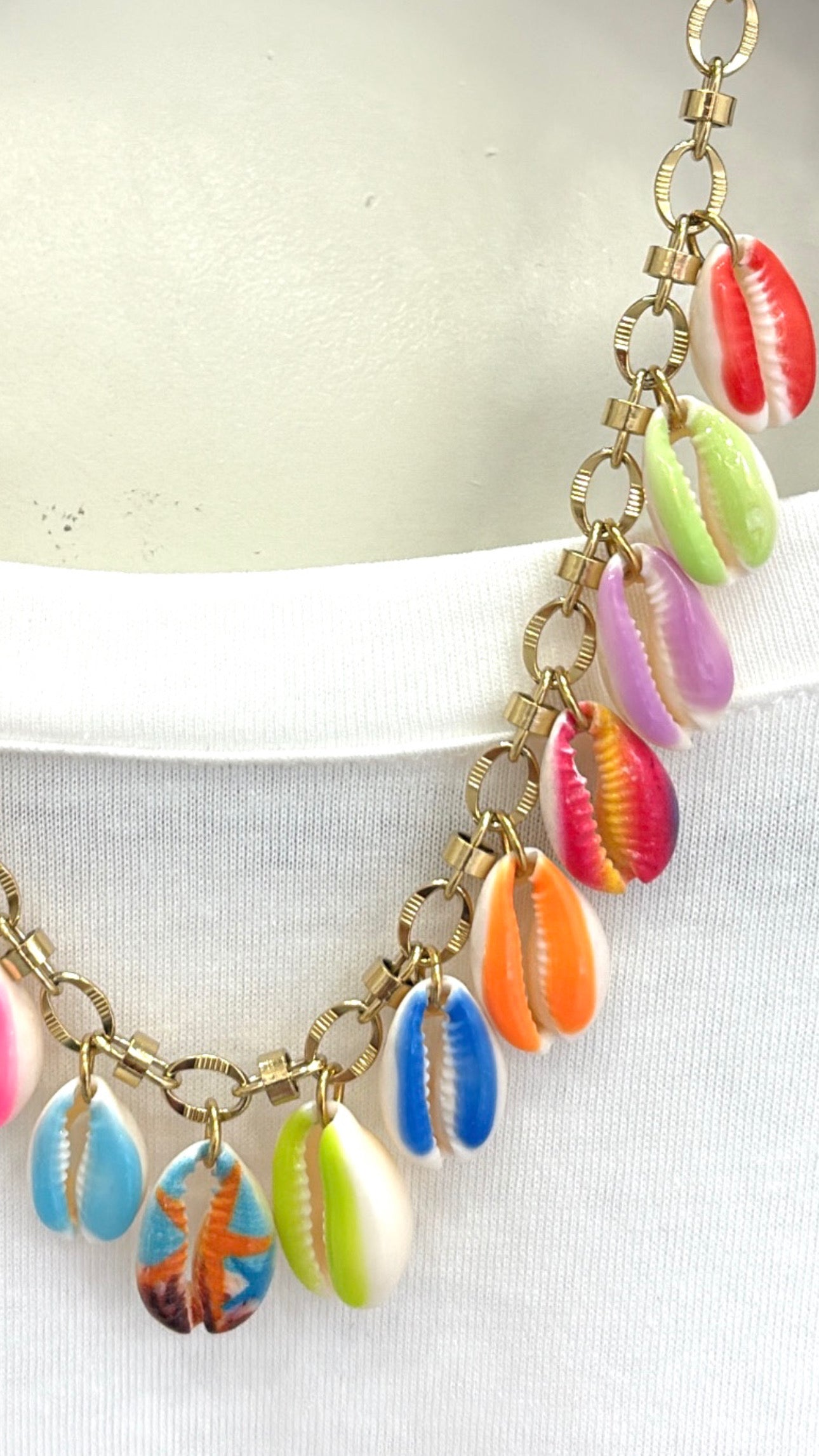 Collier Cauris Multicolores