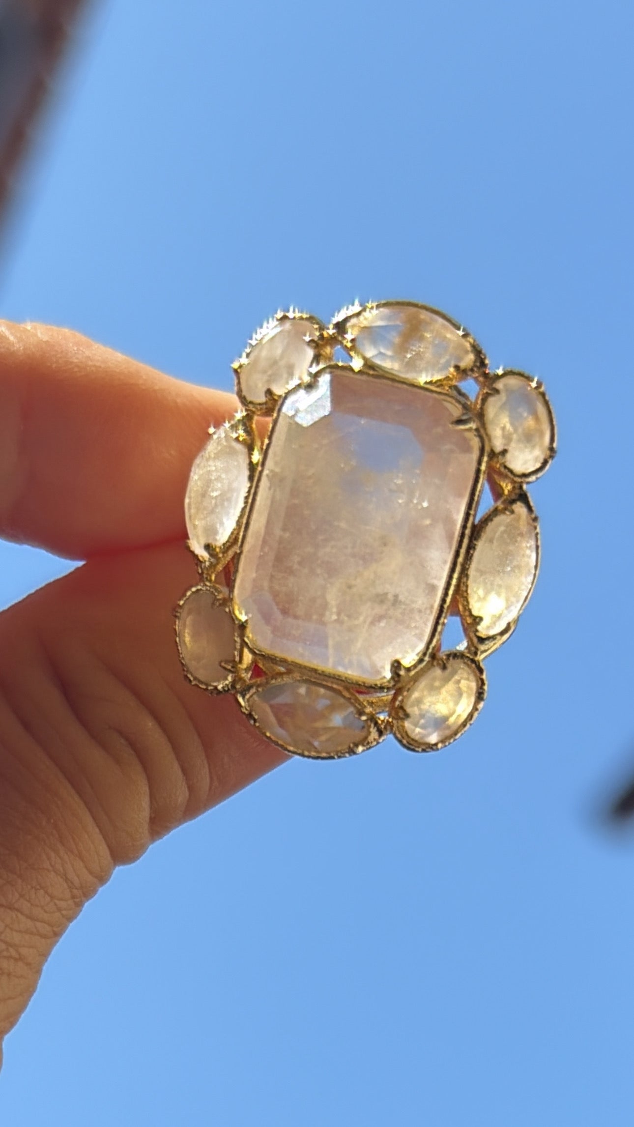 Bague Splendide Cristal de Roche