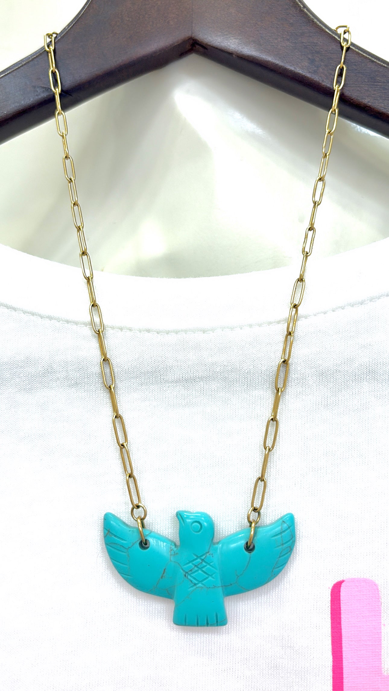 Collier Eagle Pierres Naturelles