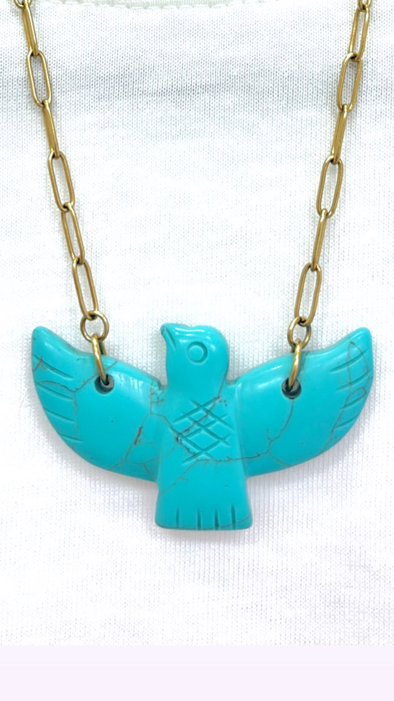 Collier Eagle Pierres Naturelles