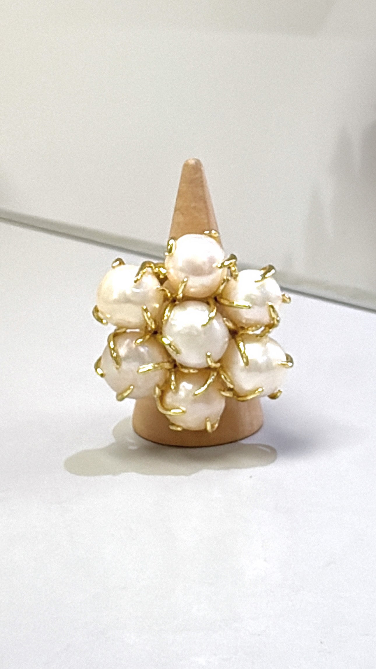 Bague Bouquet Perles d’eau douce