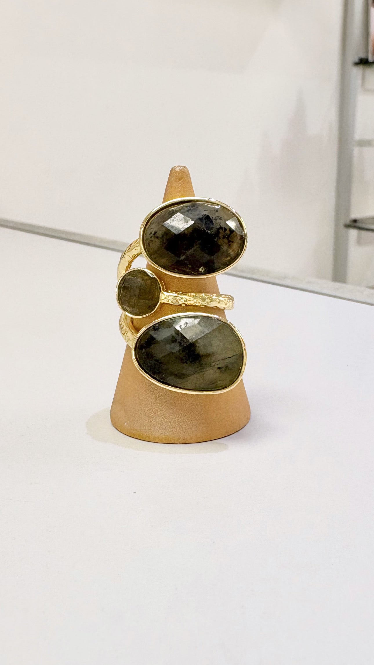 Bague Trio Labradorite