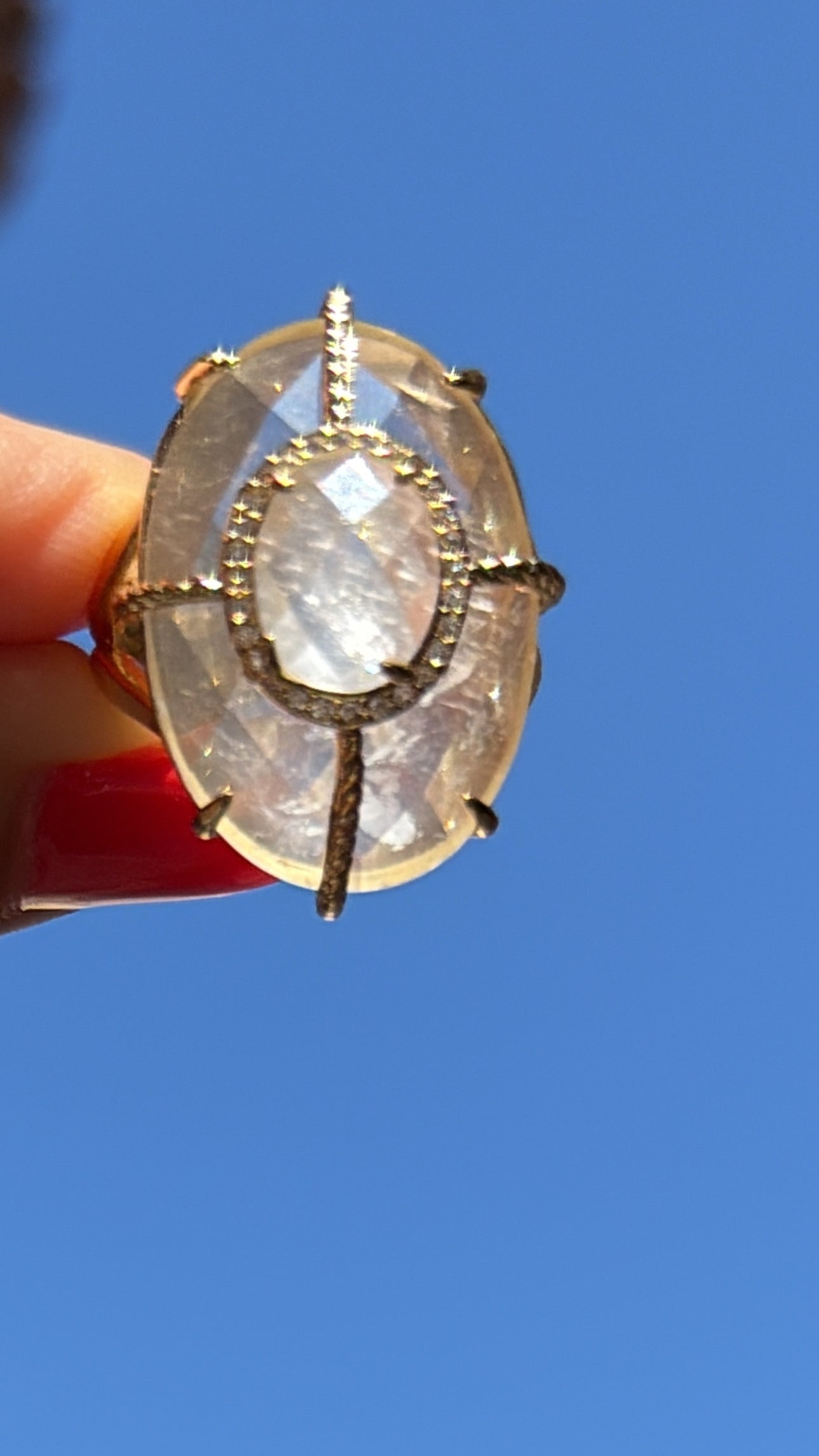 Bague Superbe Cristal de Roche