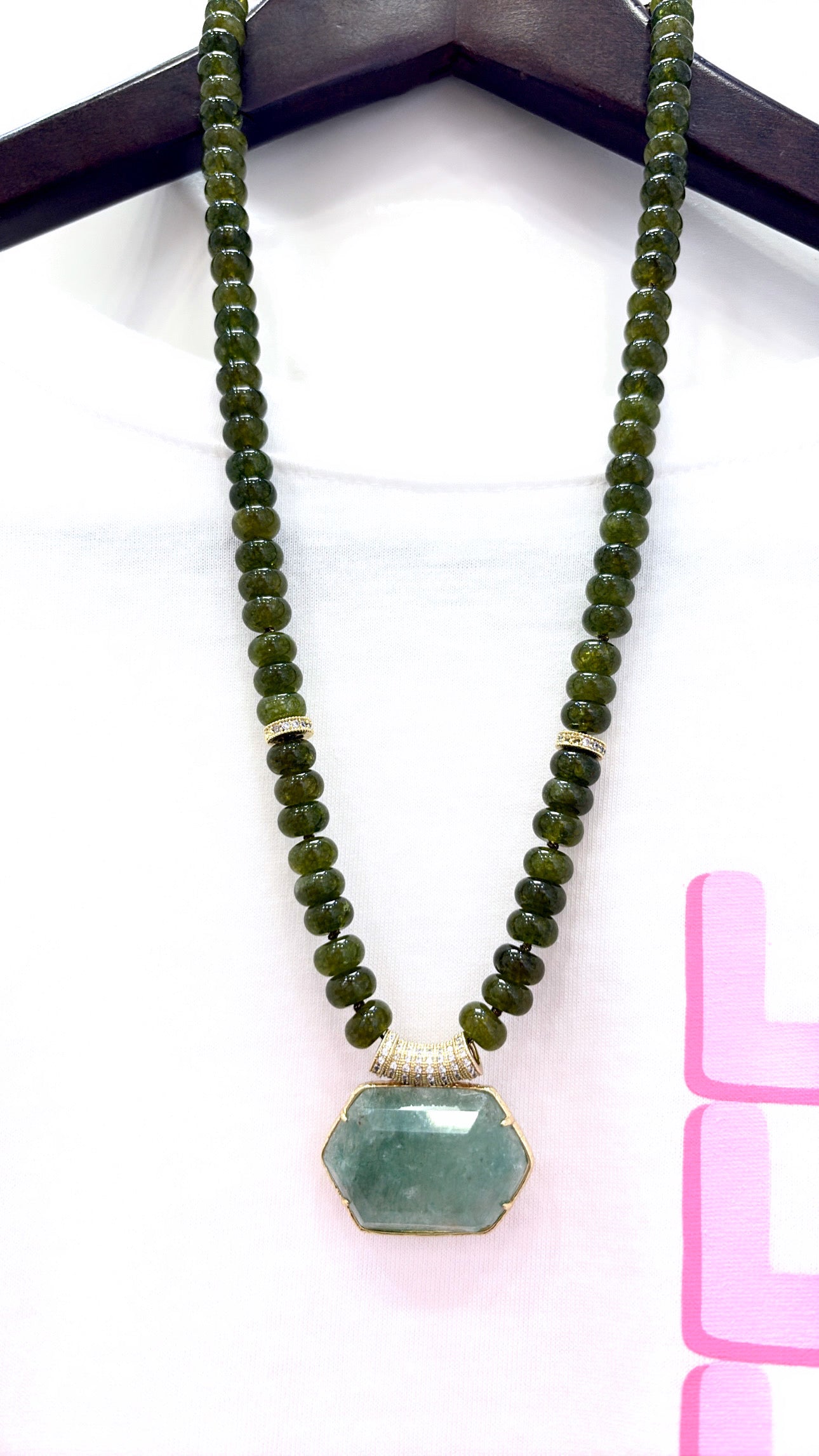 Collier Merveilleux Jade et Aventurine