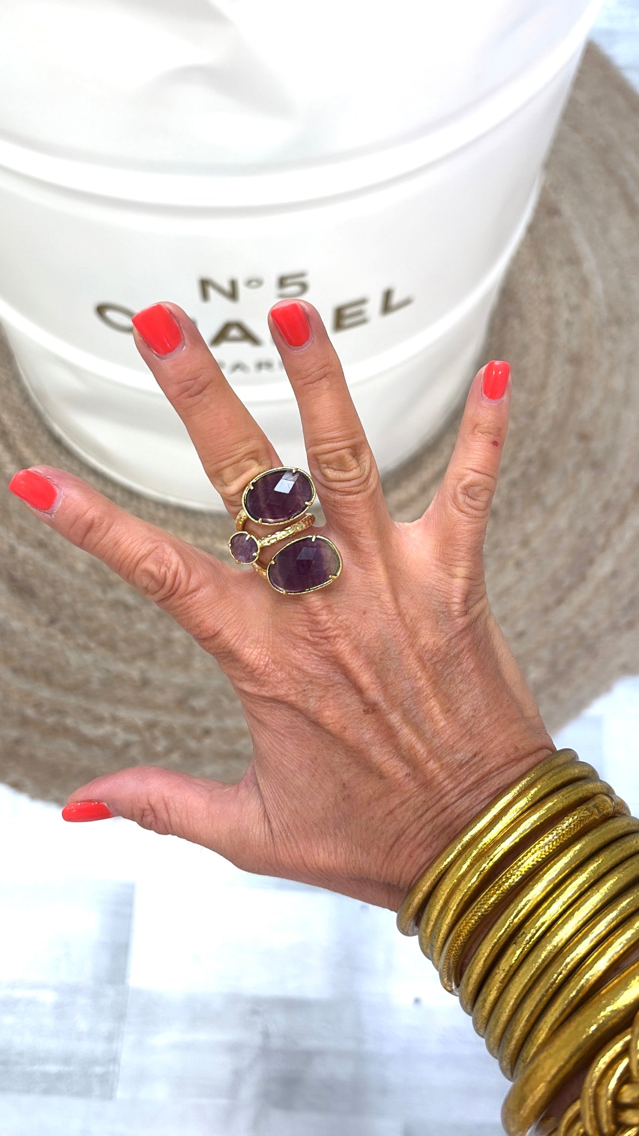 Bague Trio Fluorite