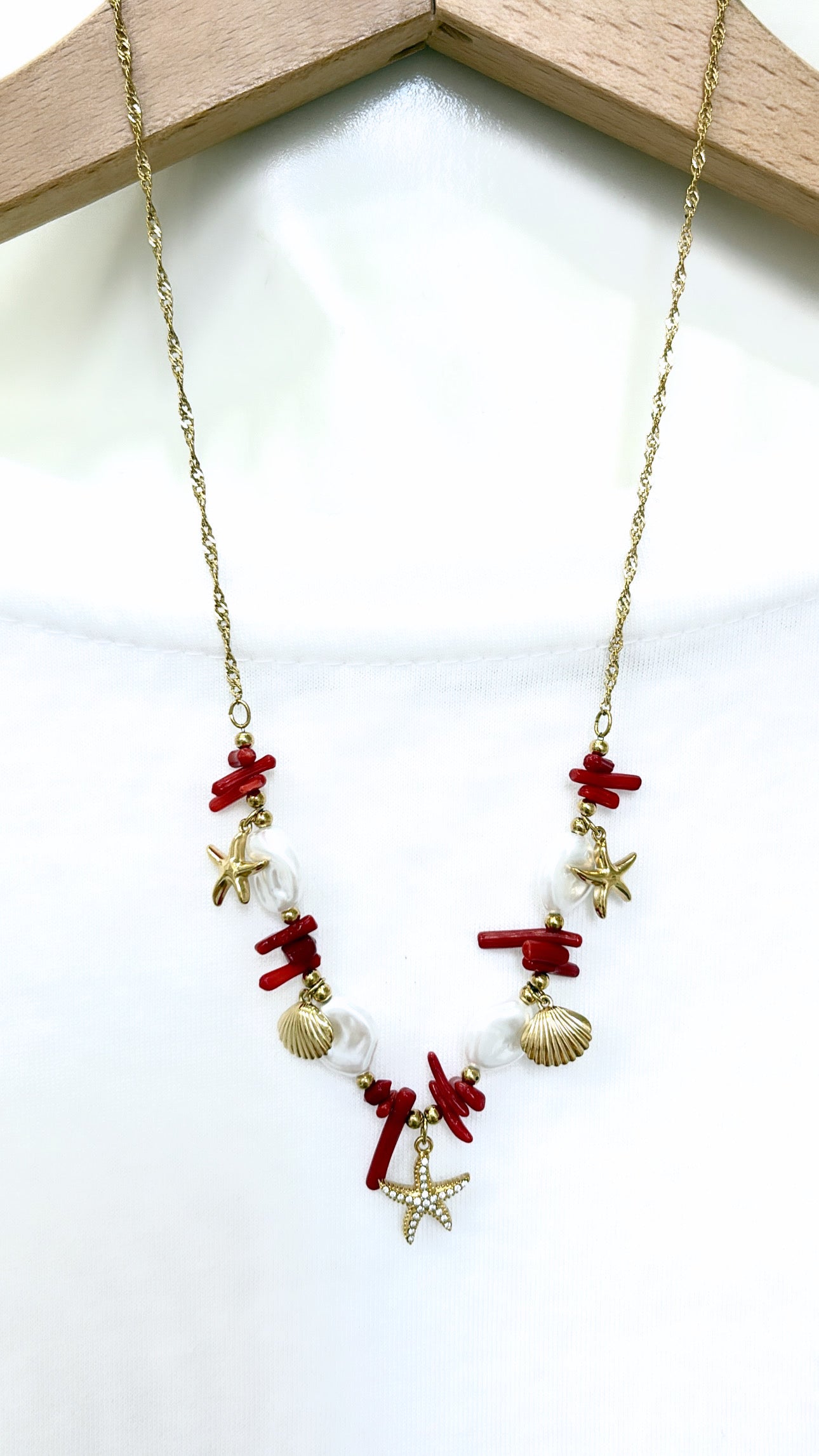 Collier SeaShell Perles d’eau douce