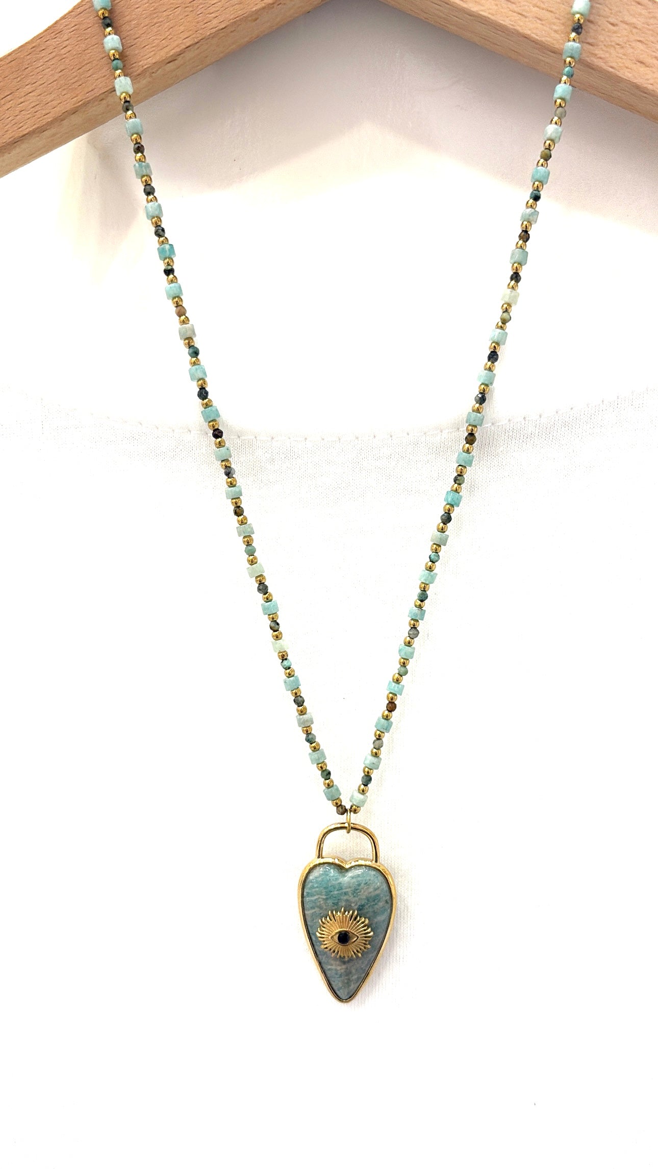 Collier Talisman Amazonite