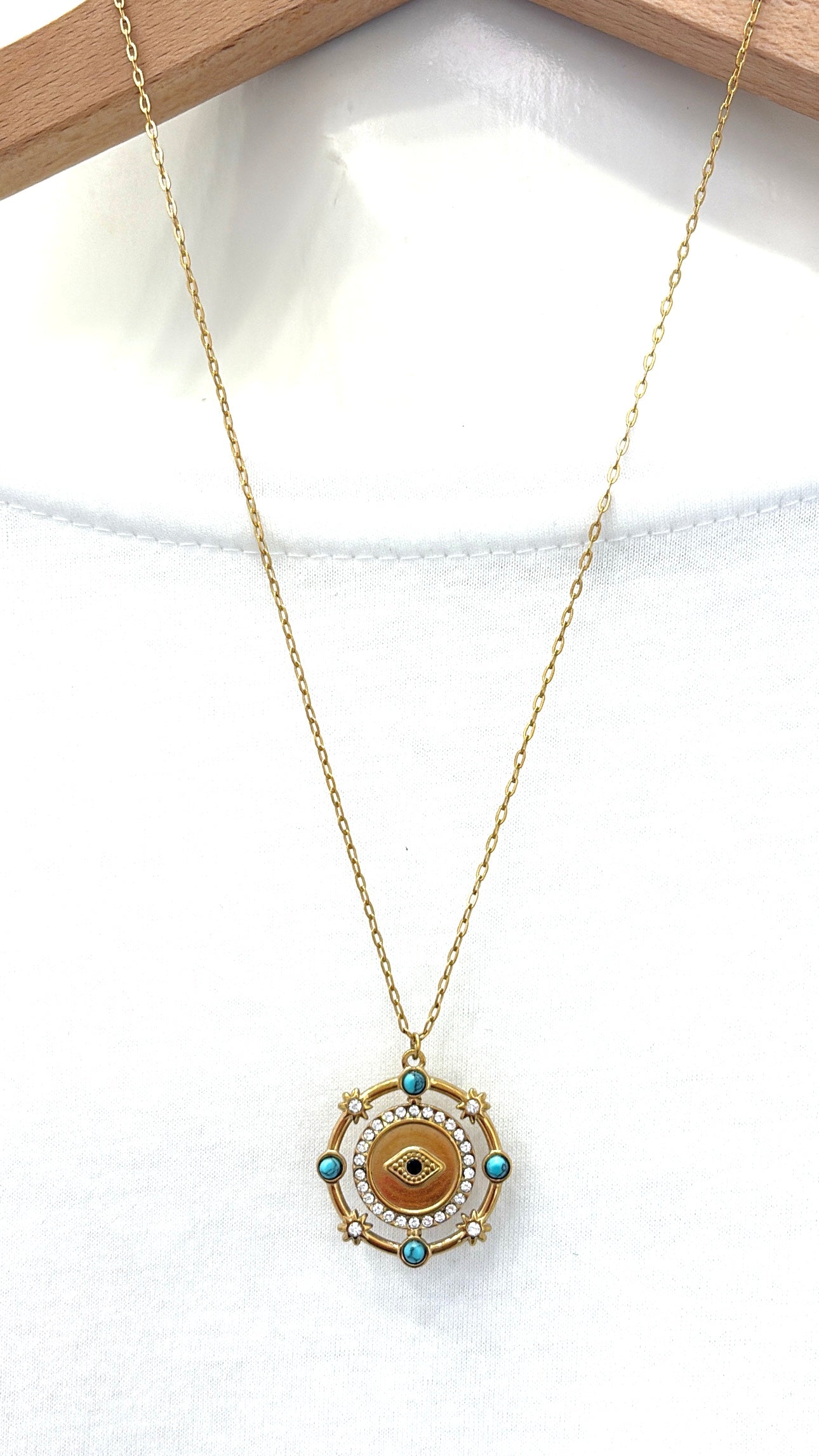 Collier Œil de Fortune Turquoise