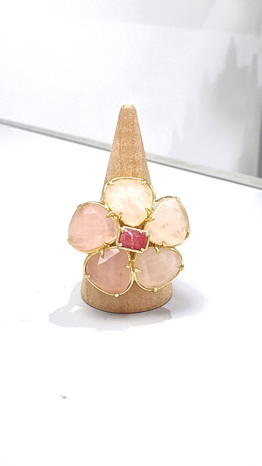 Bague Chance Quartz Rose