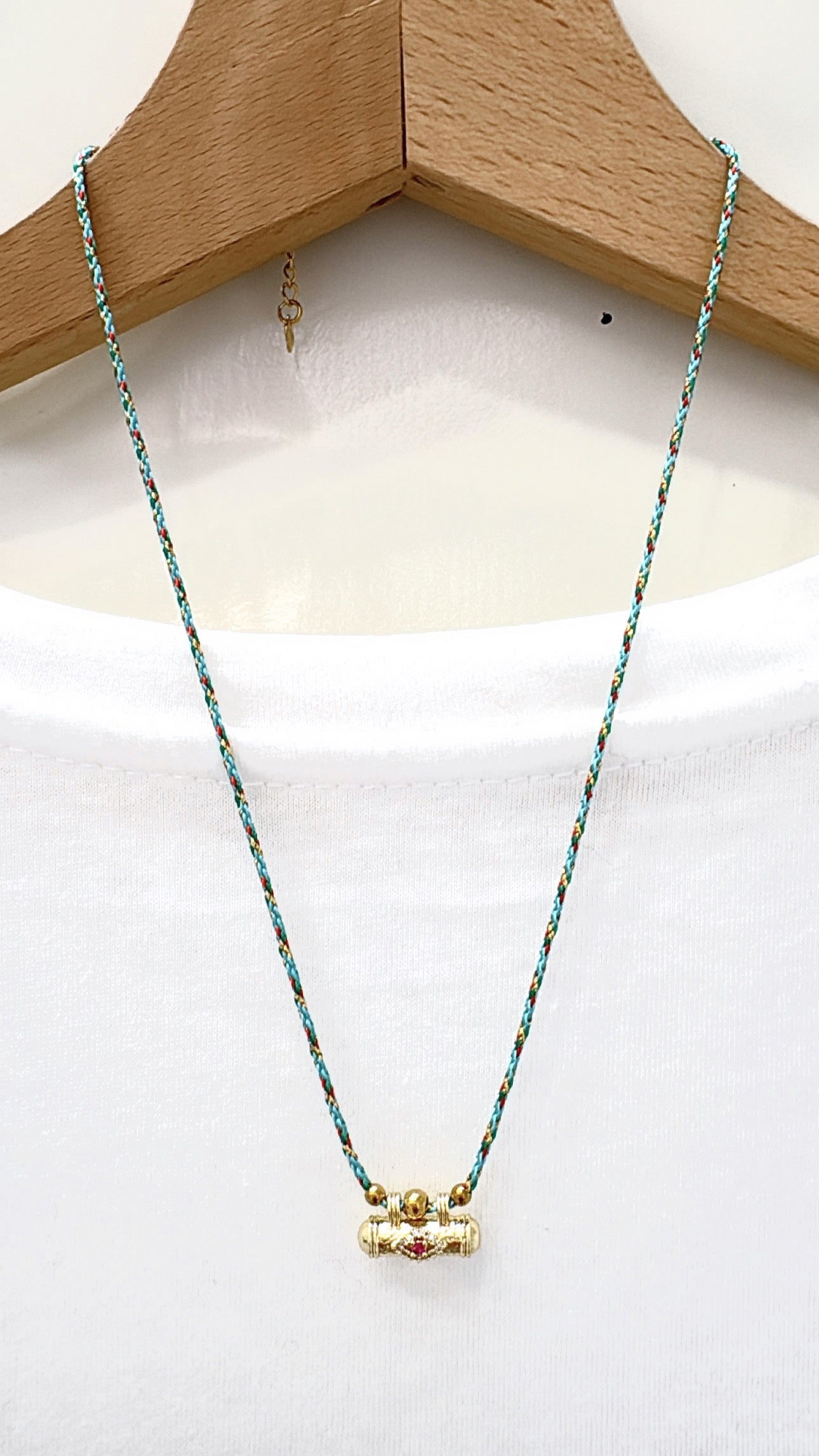 Collier Amulette Eye Turquoise