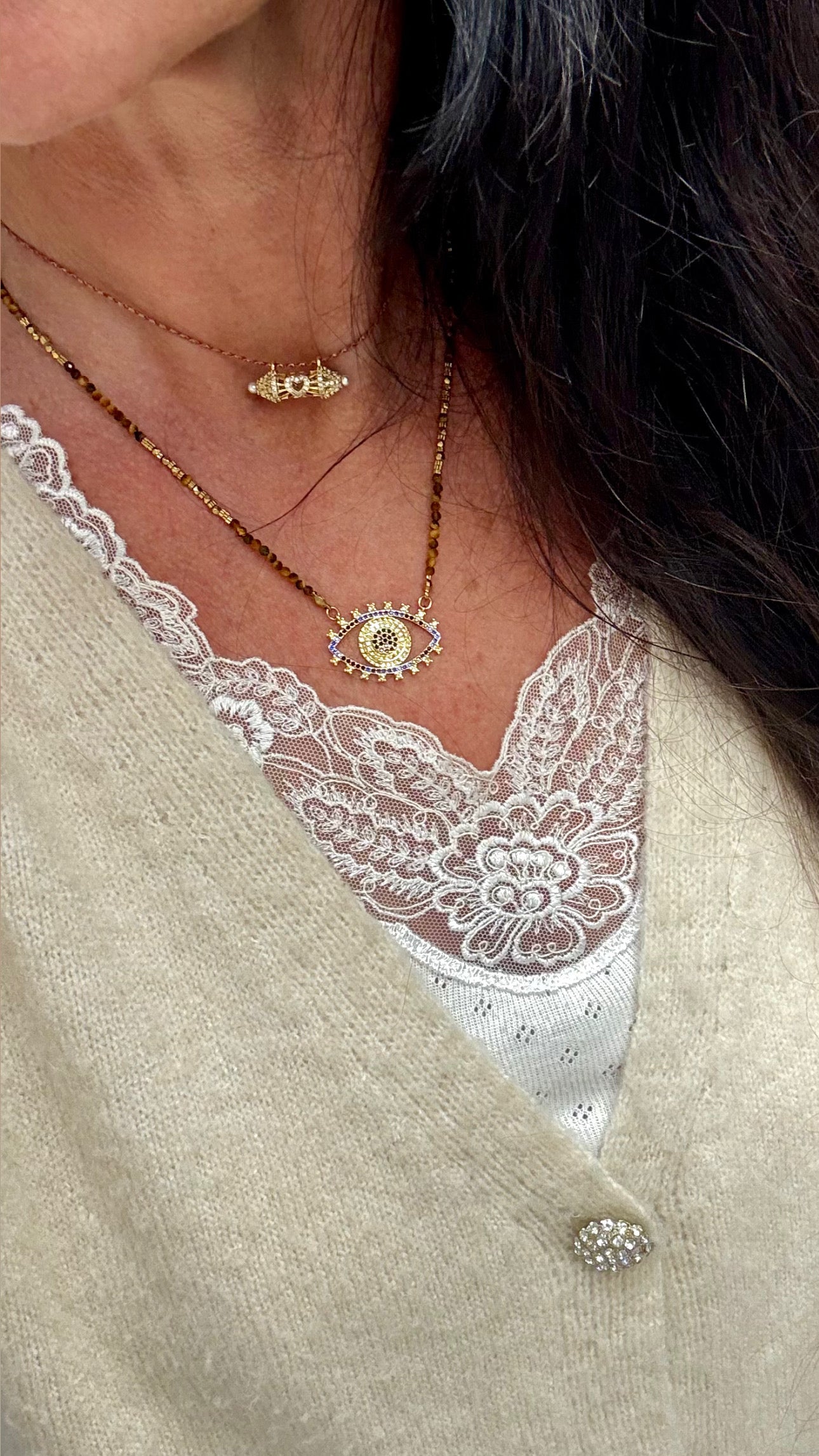 Collier Protect Œil de Tigre