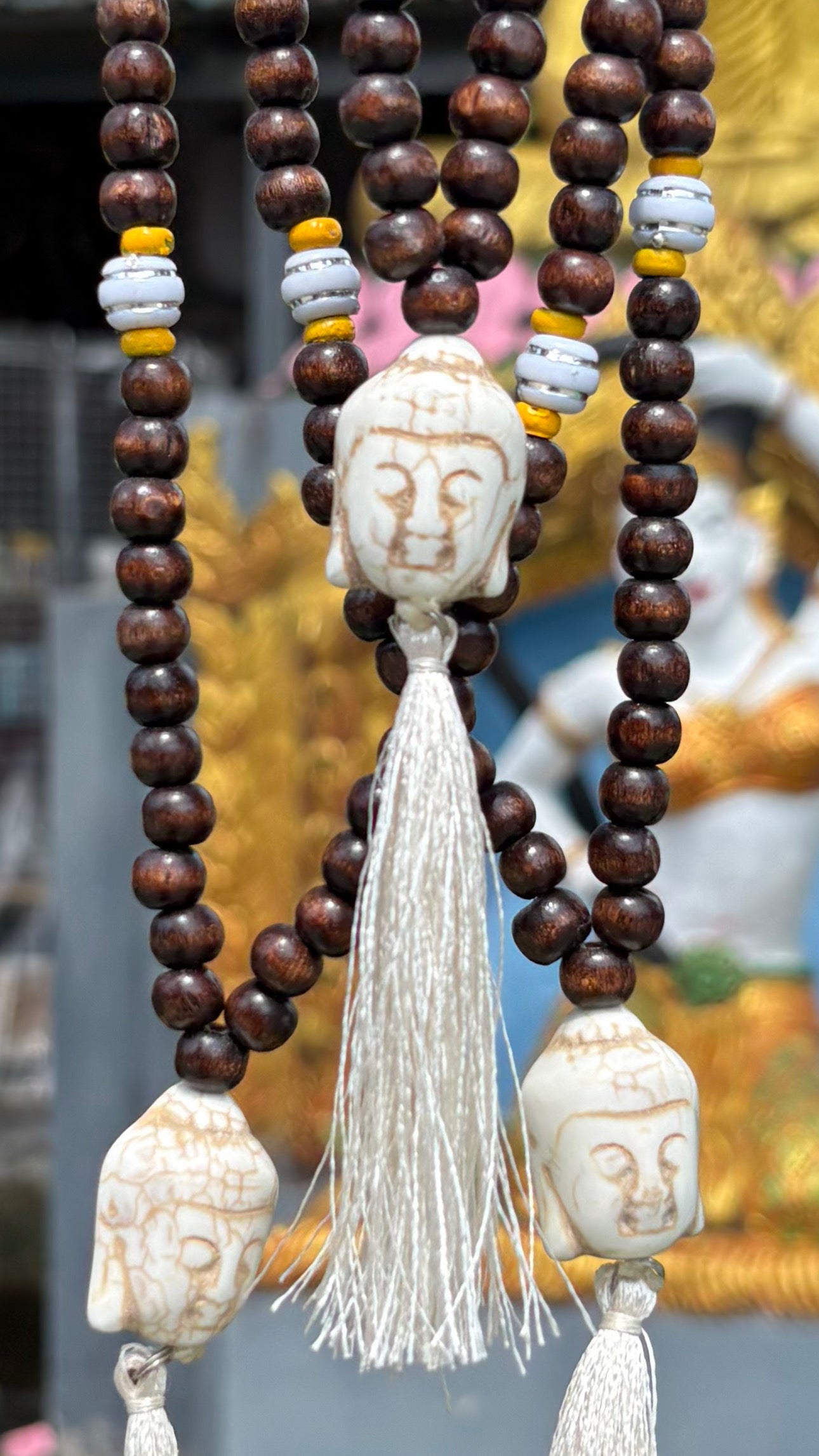Collier Mala Santi Coconut Wood