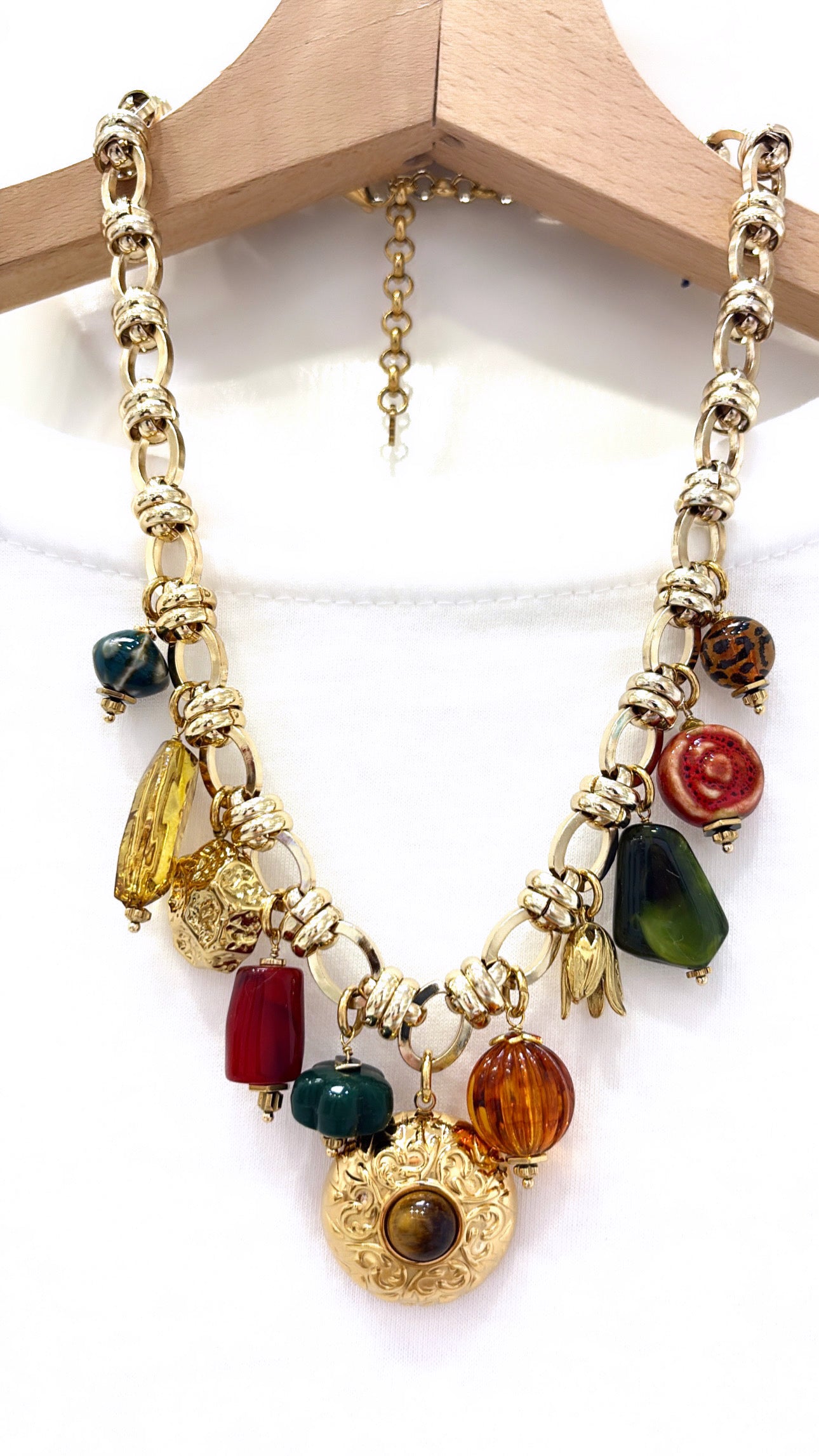 Collier Pampilles Œil de Tigre