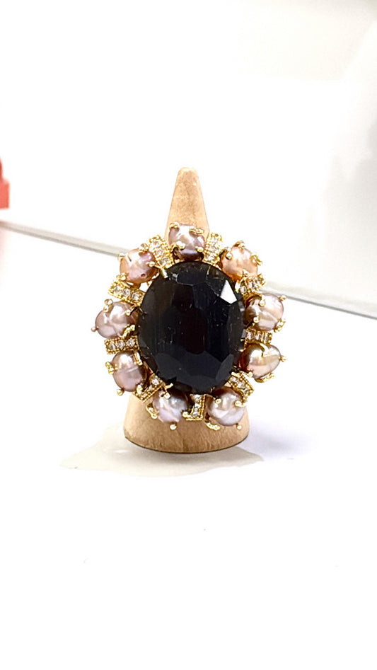 Bague  Merveille Quartz Fumé
