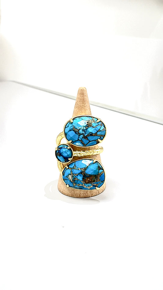 Bague Trio Turquoise Mohave