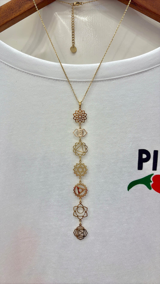 Collier 7 Chakras Gold